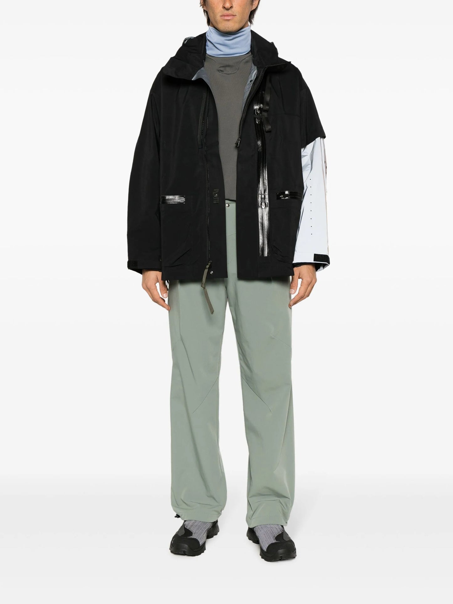 elasticated ankles tapared trousers