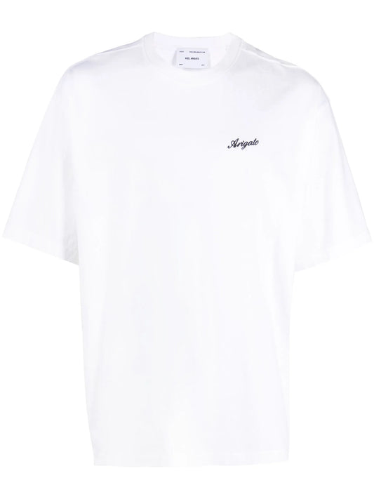 logo-embroidered T-shirt