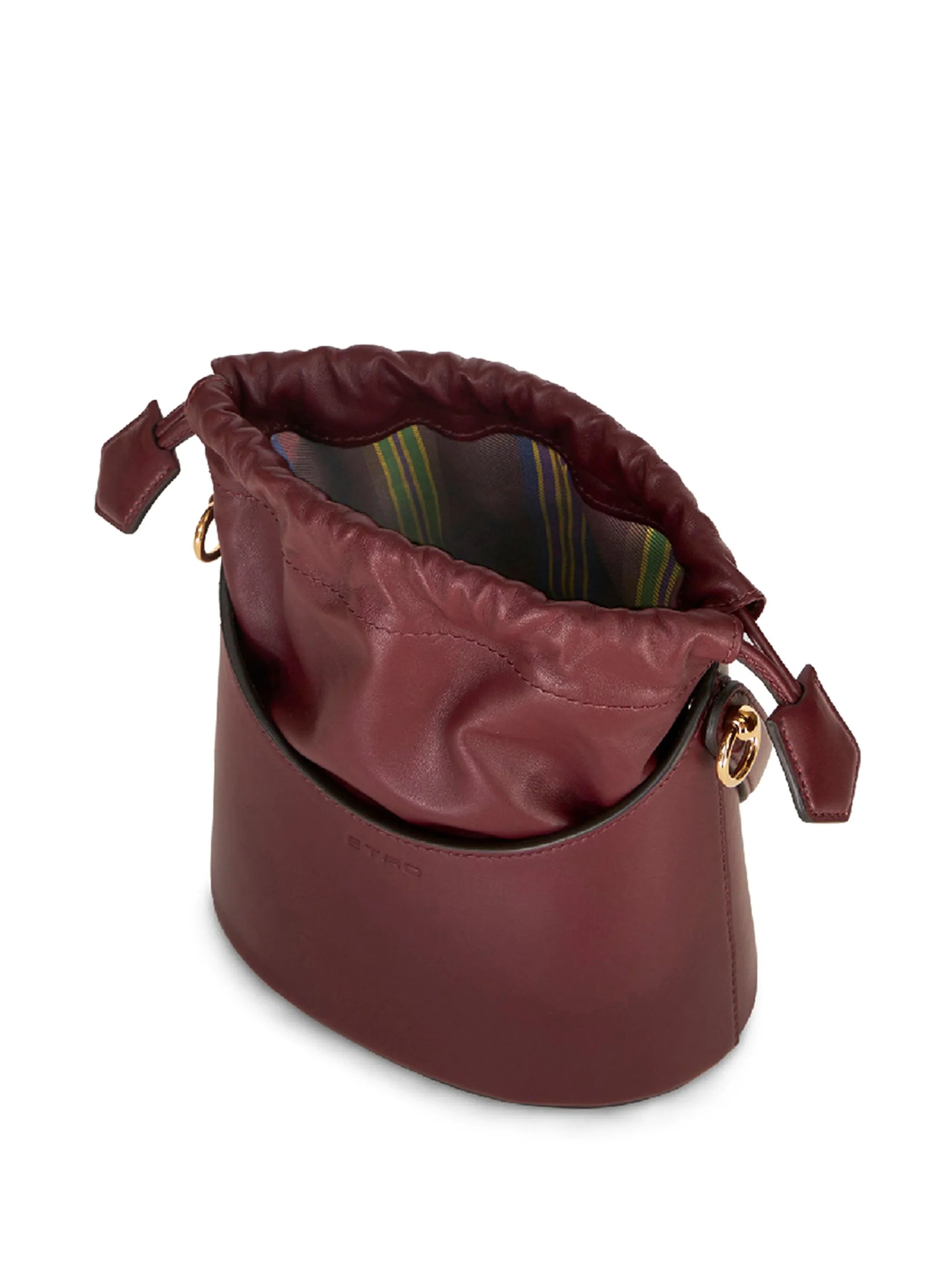 mini Saturno leather bucket bag