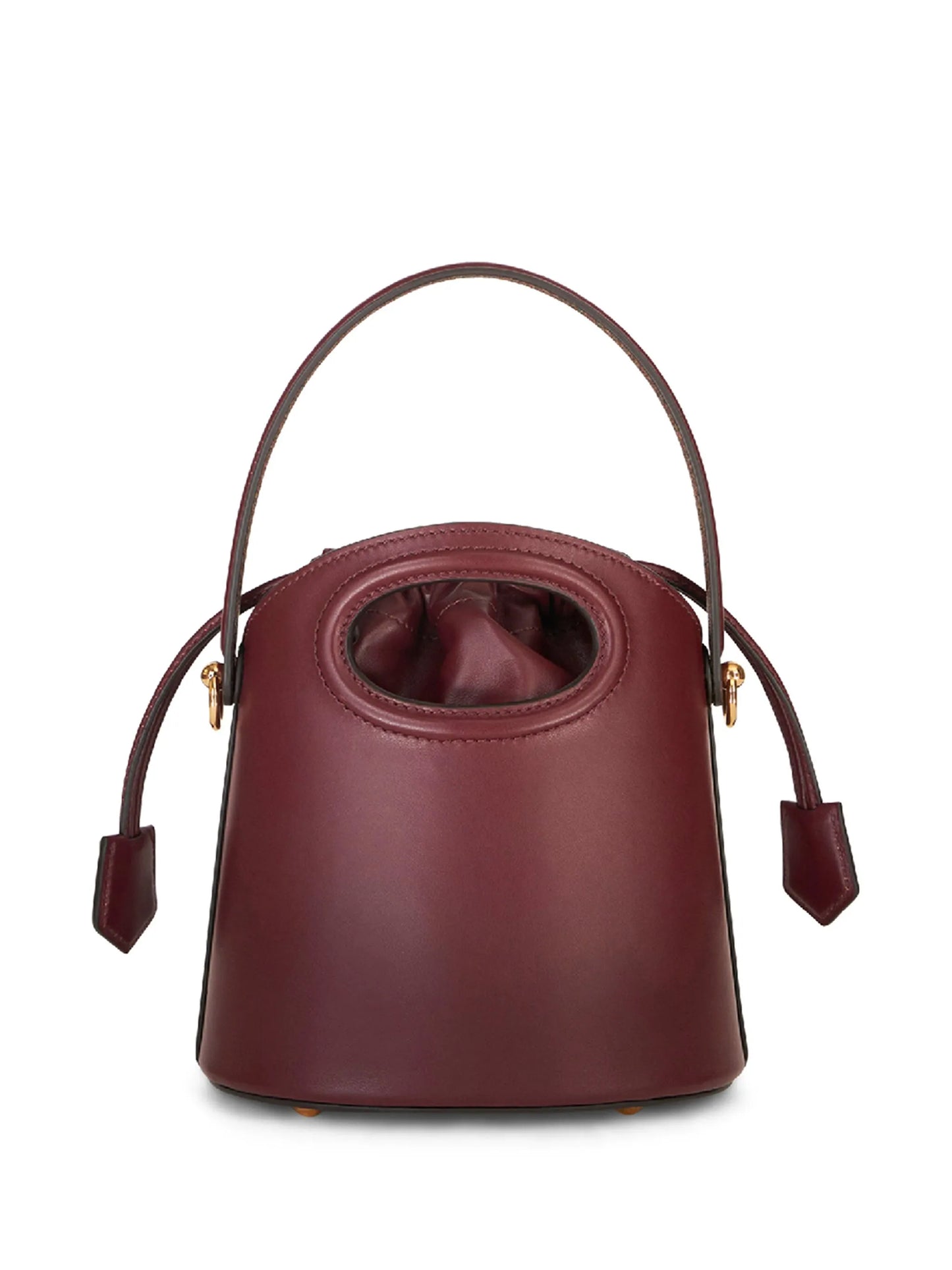 mini Saturno leather bucket bag