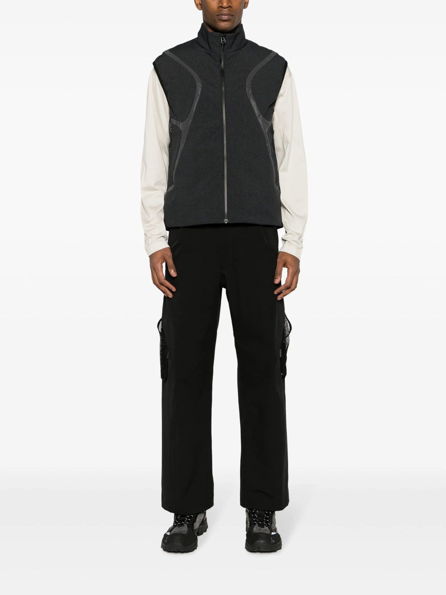 Flash stand-up collar gilet