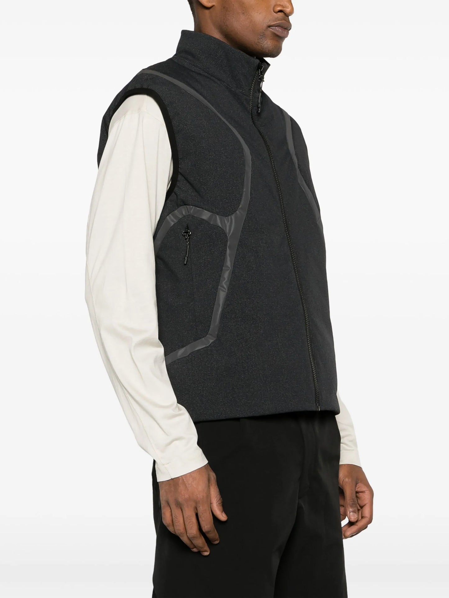 Flash stand-up collar gilet