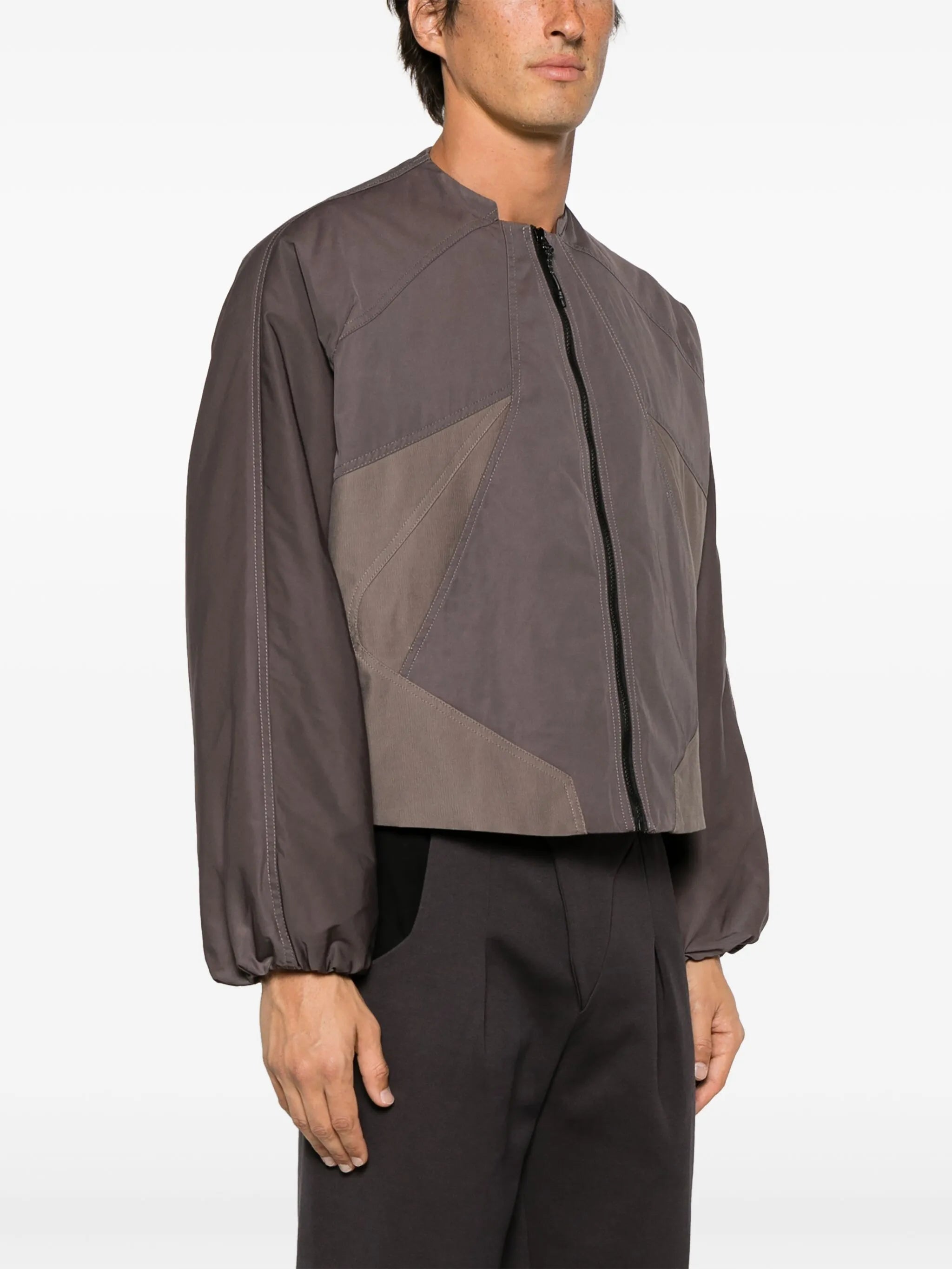 panelled bomber jacket