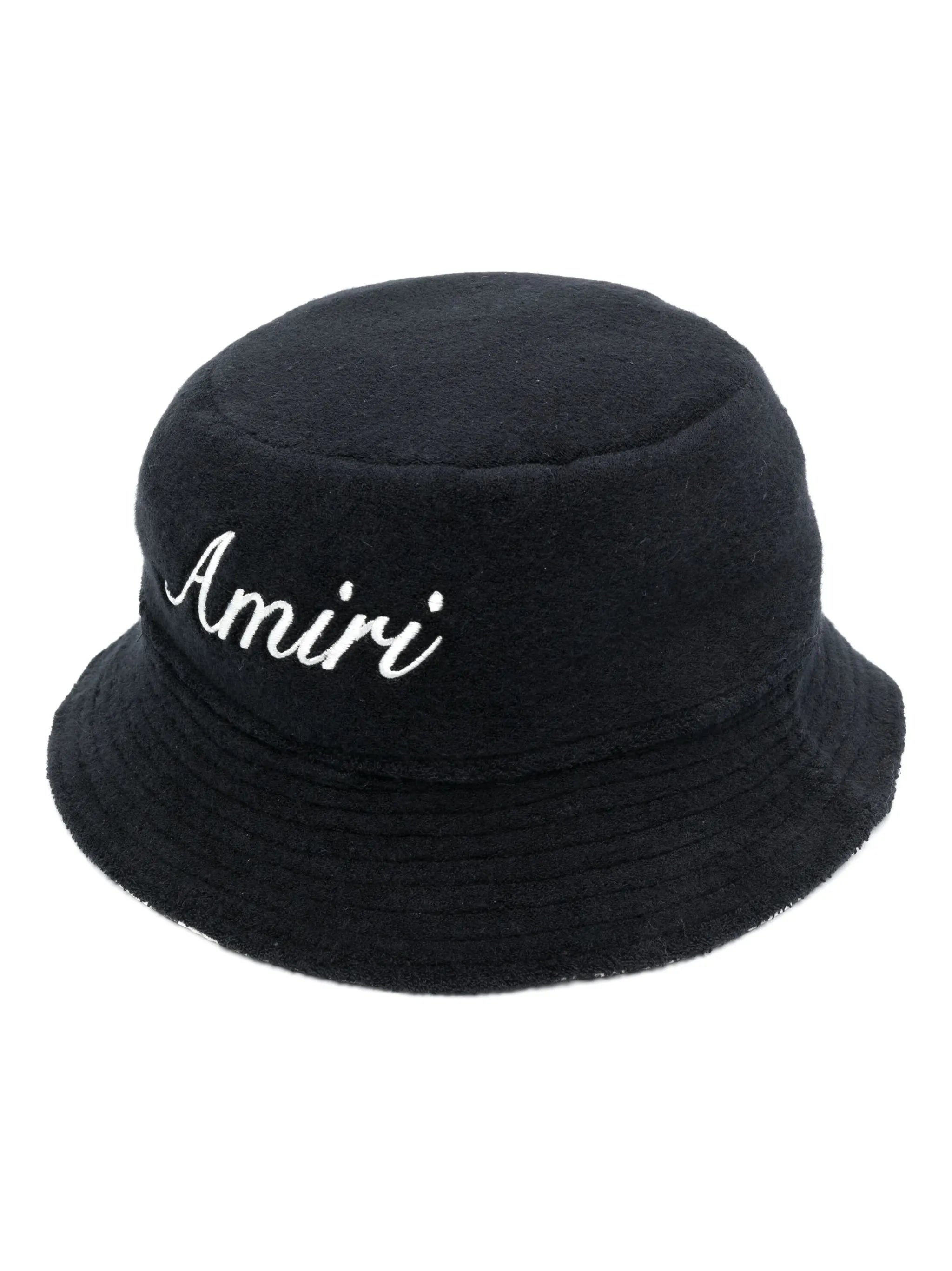 logo-embroidered reversible bucket hat