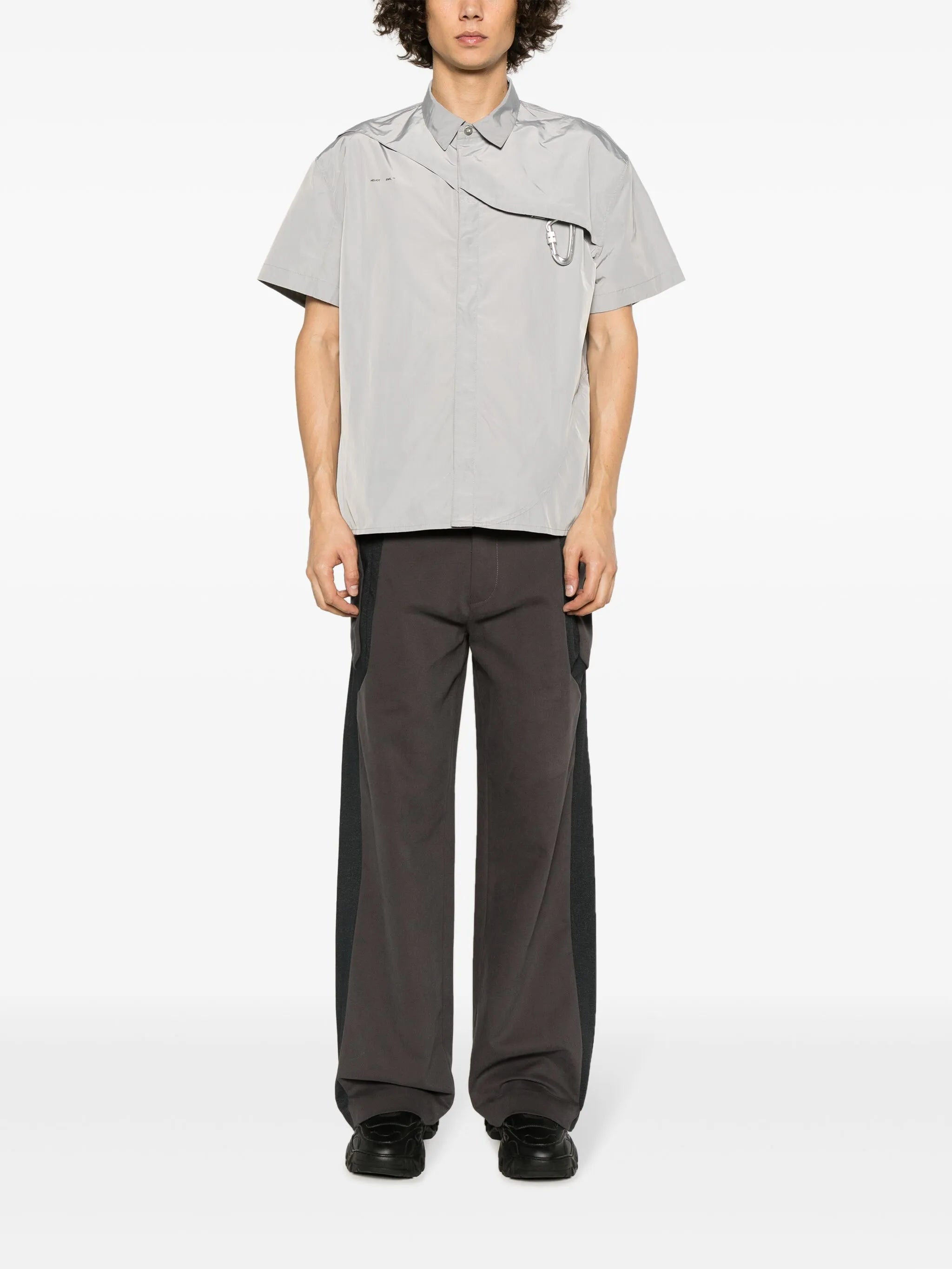 Dewal press-stud straight-leg trousers