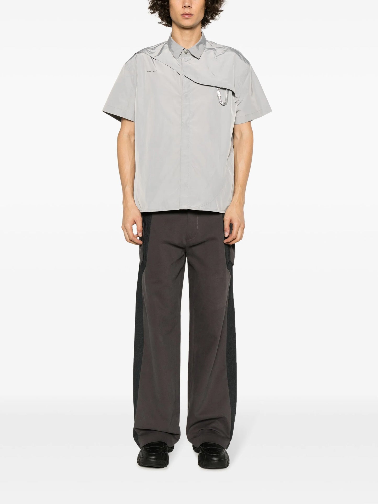 Dewal press-stud straight-leg trousers