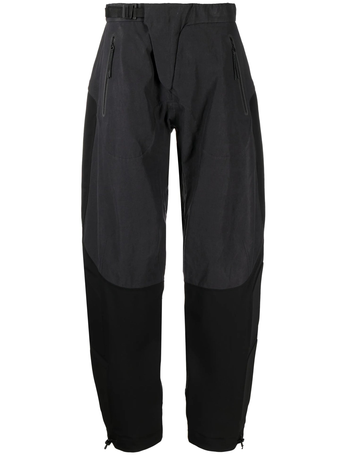 Armour padded-panels straight-leg trousers