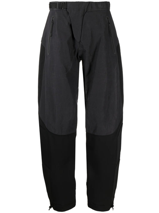 Armour padded-panels straight-leg trousers