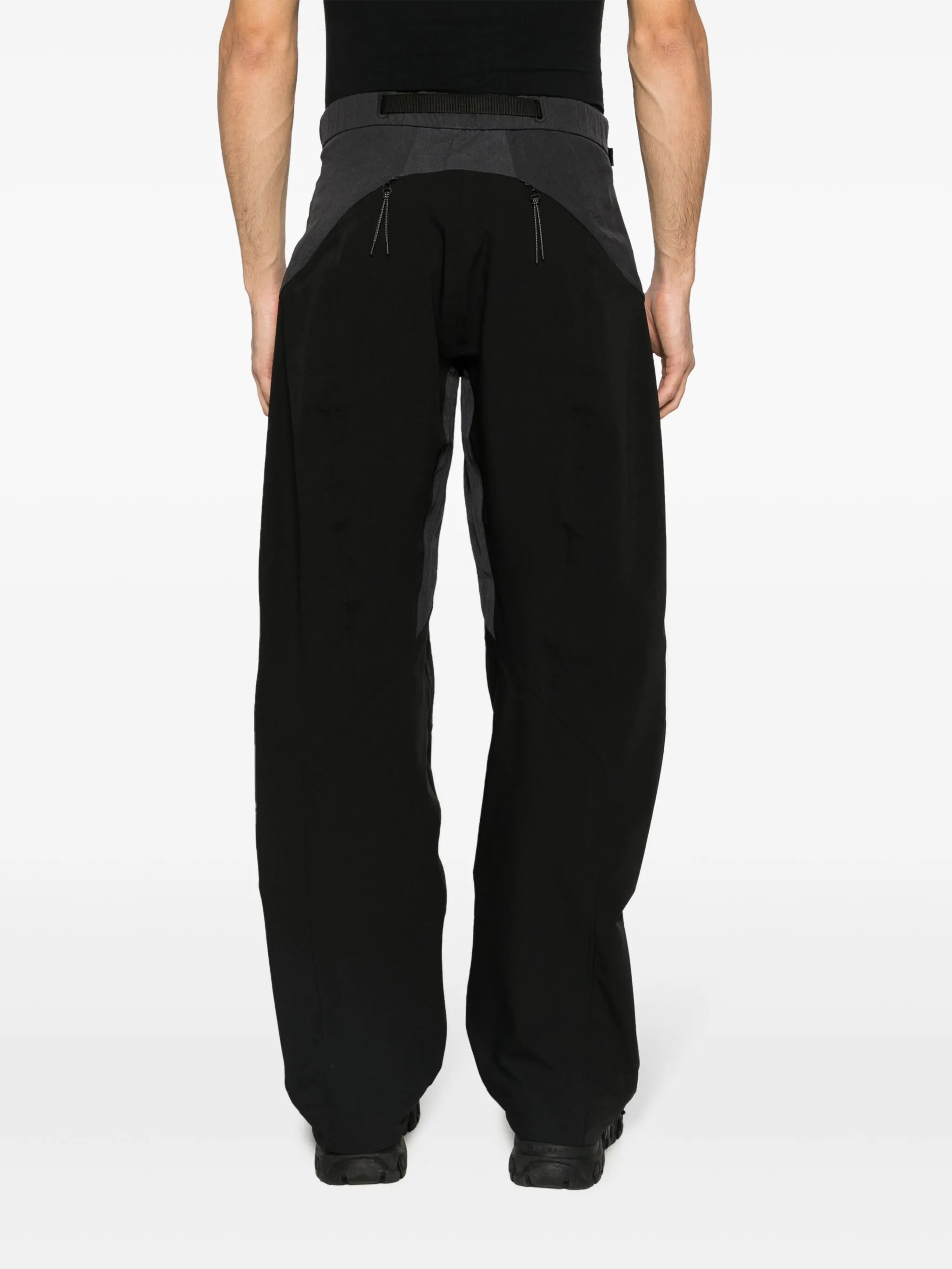 Armour padded-panels straight-leg trousers