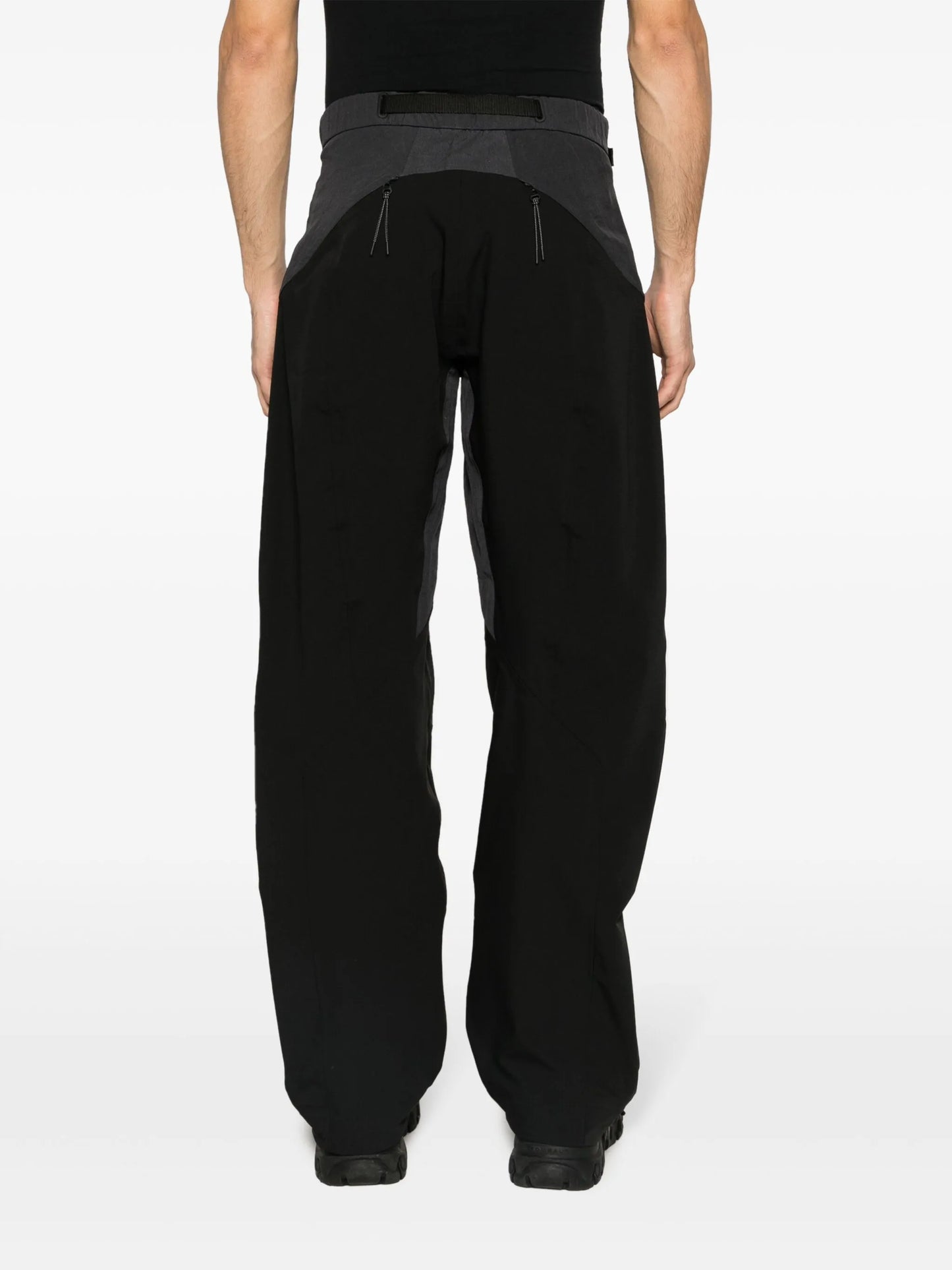 Armour padded-panels straight-leg trousers