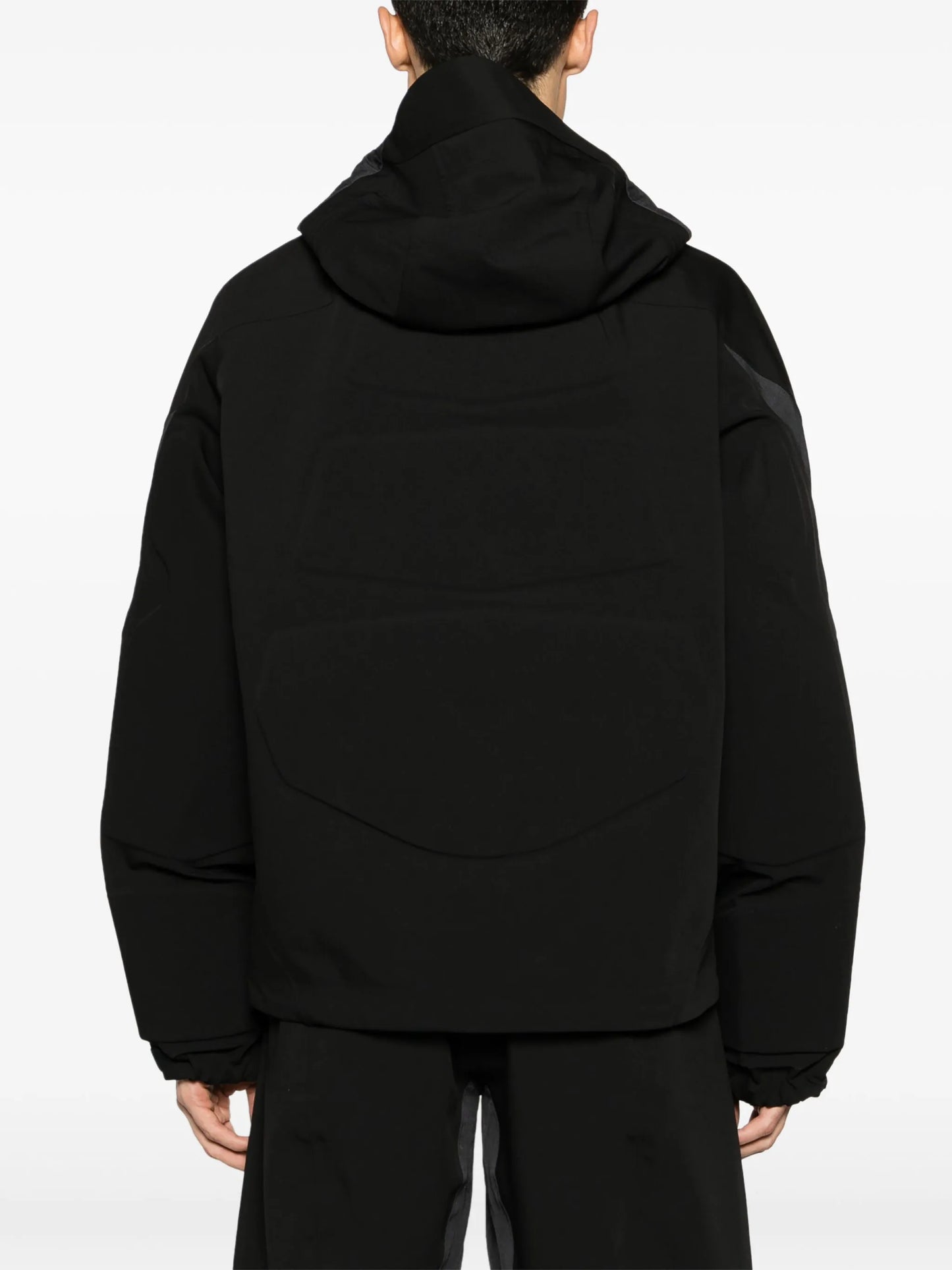 Armour padded-panels ripstop jacket