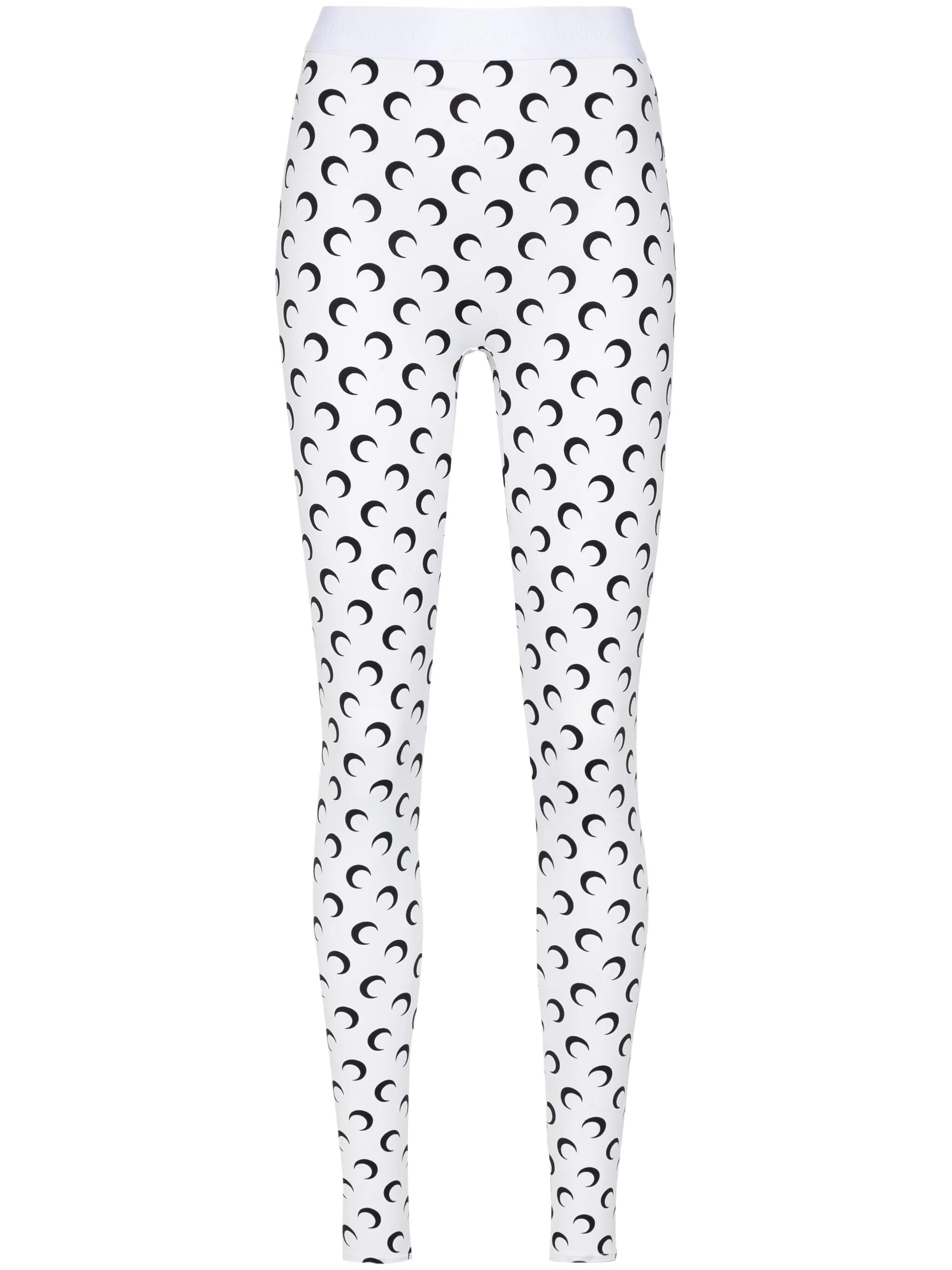 crescent moon-print leggings