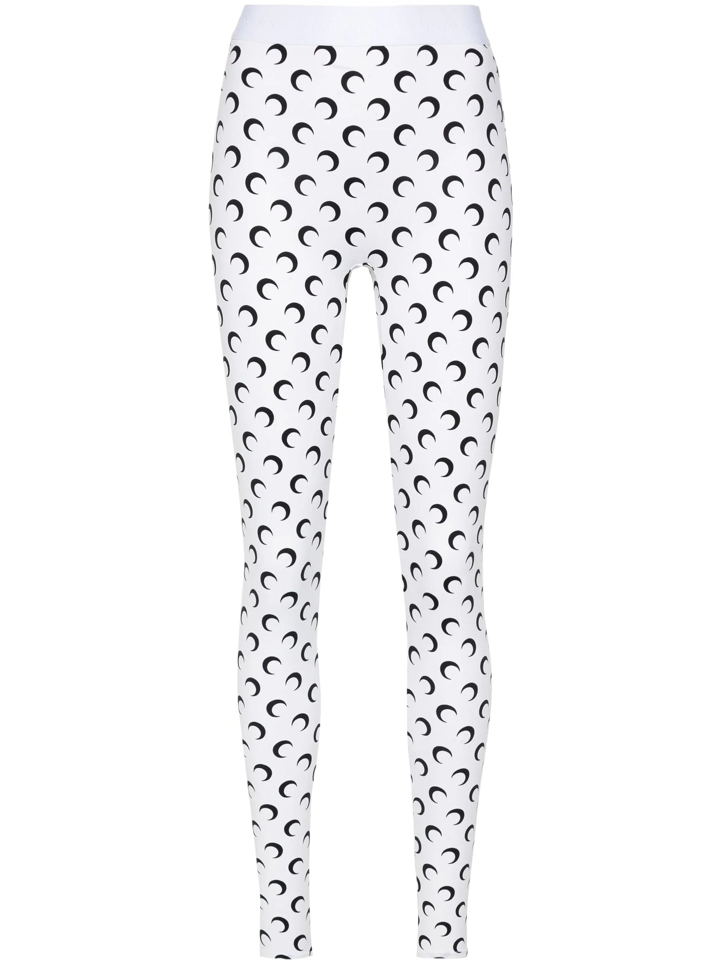 crescent moon-print leggings