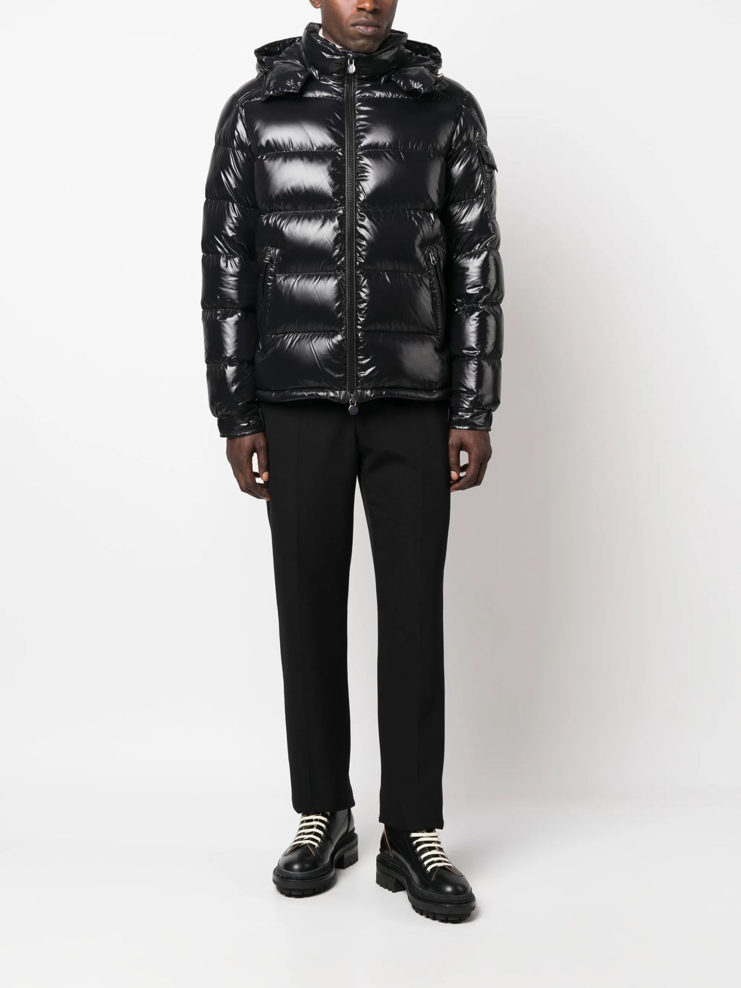 Maya zip-up padded hooded jacket