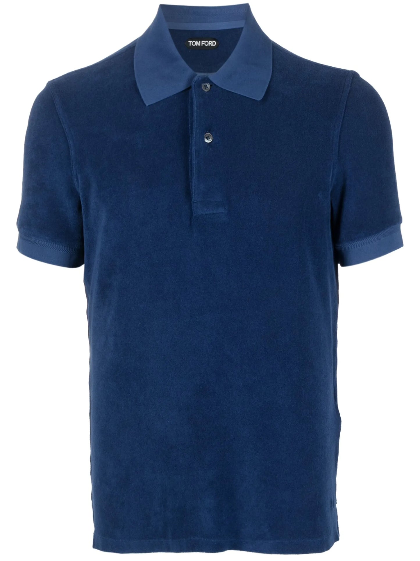 towelling-finish polo shirt