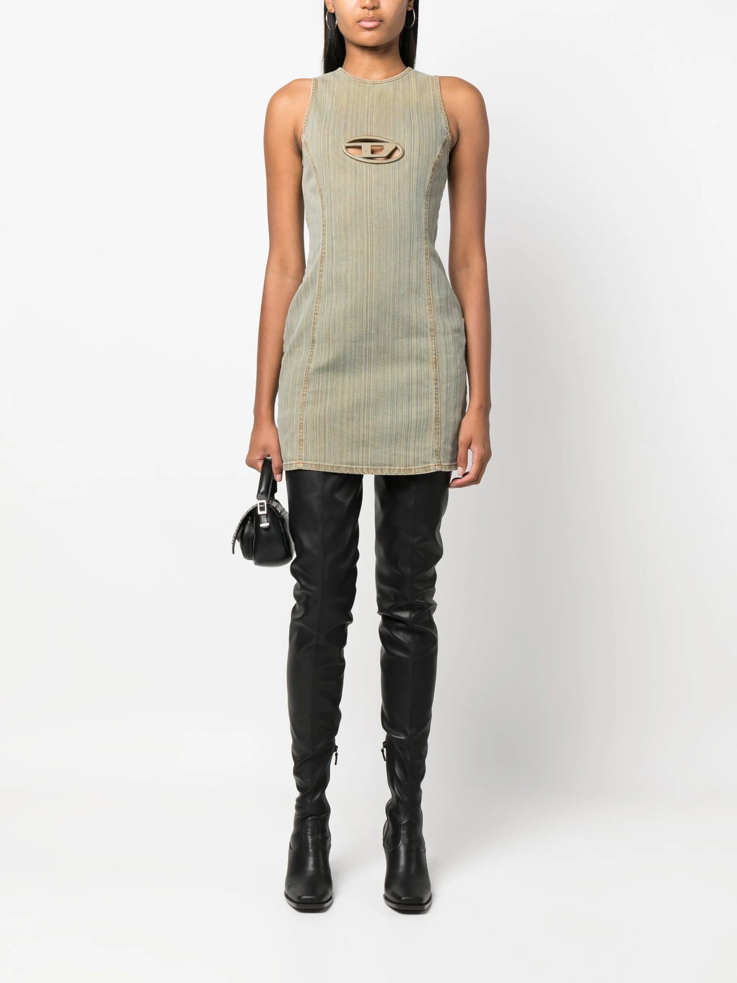 De-Ferriz-Fsd logo-plaque minidress