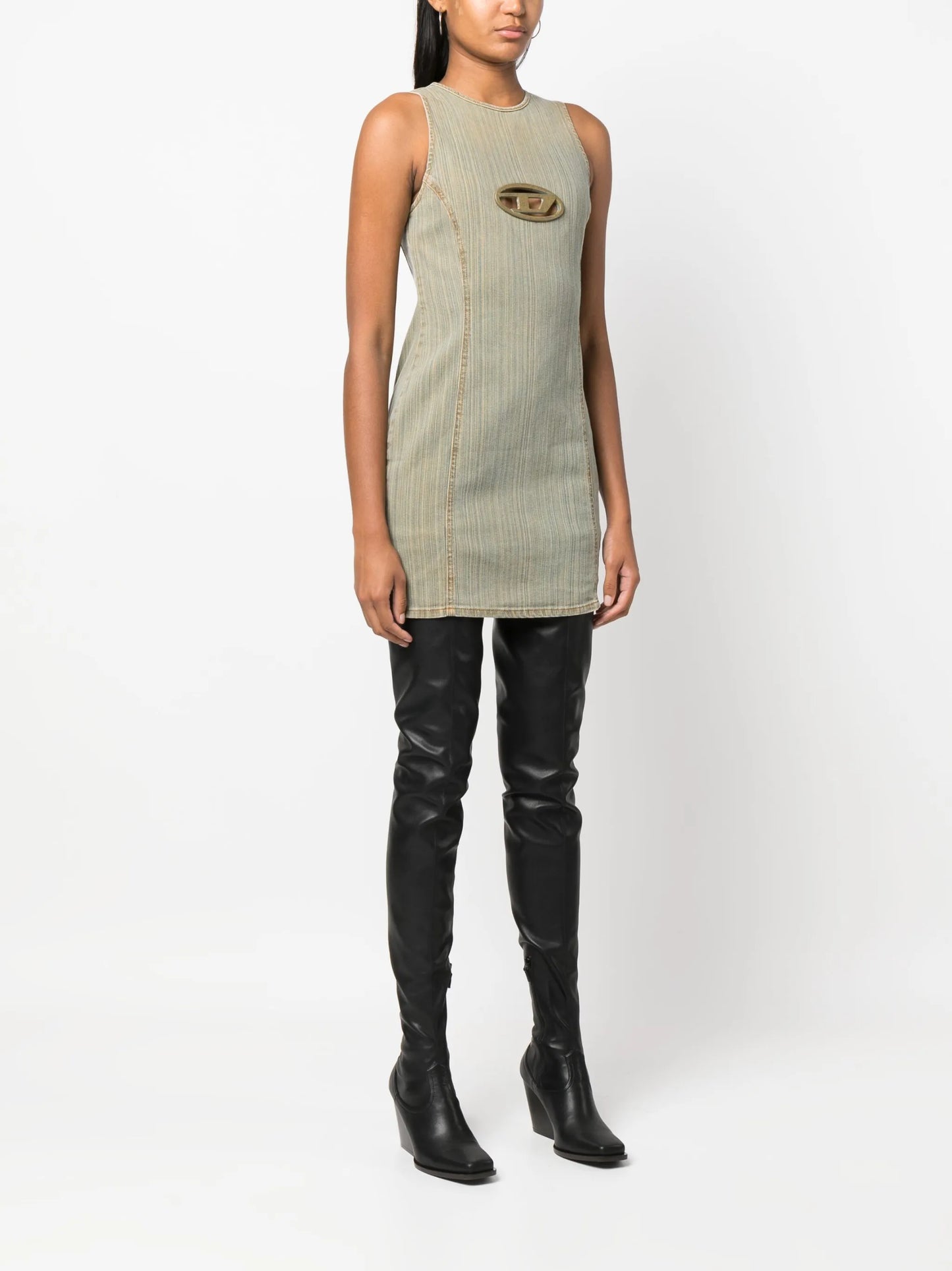 De-Ferriz-Fsd logo-plaque minidress