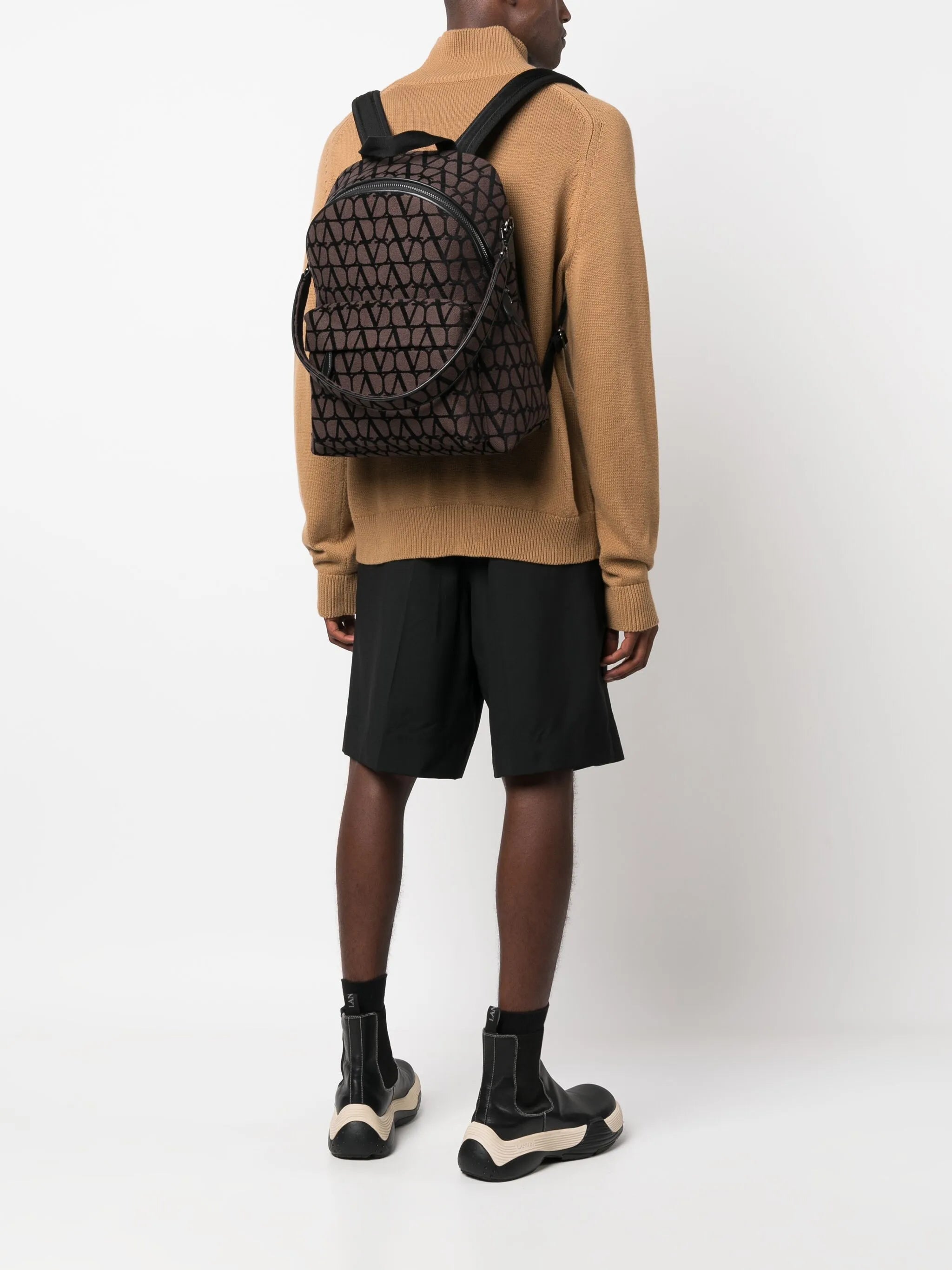 Toile Iconographe leather-trim backpack