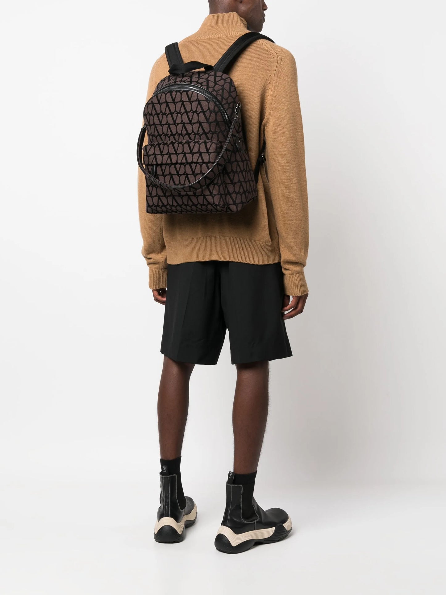 Toile Iconographe leather-trim backpack