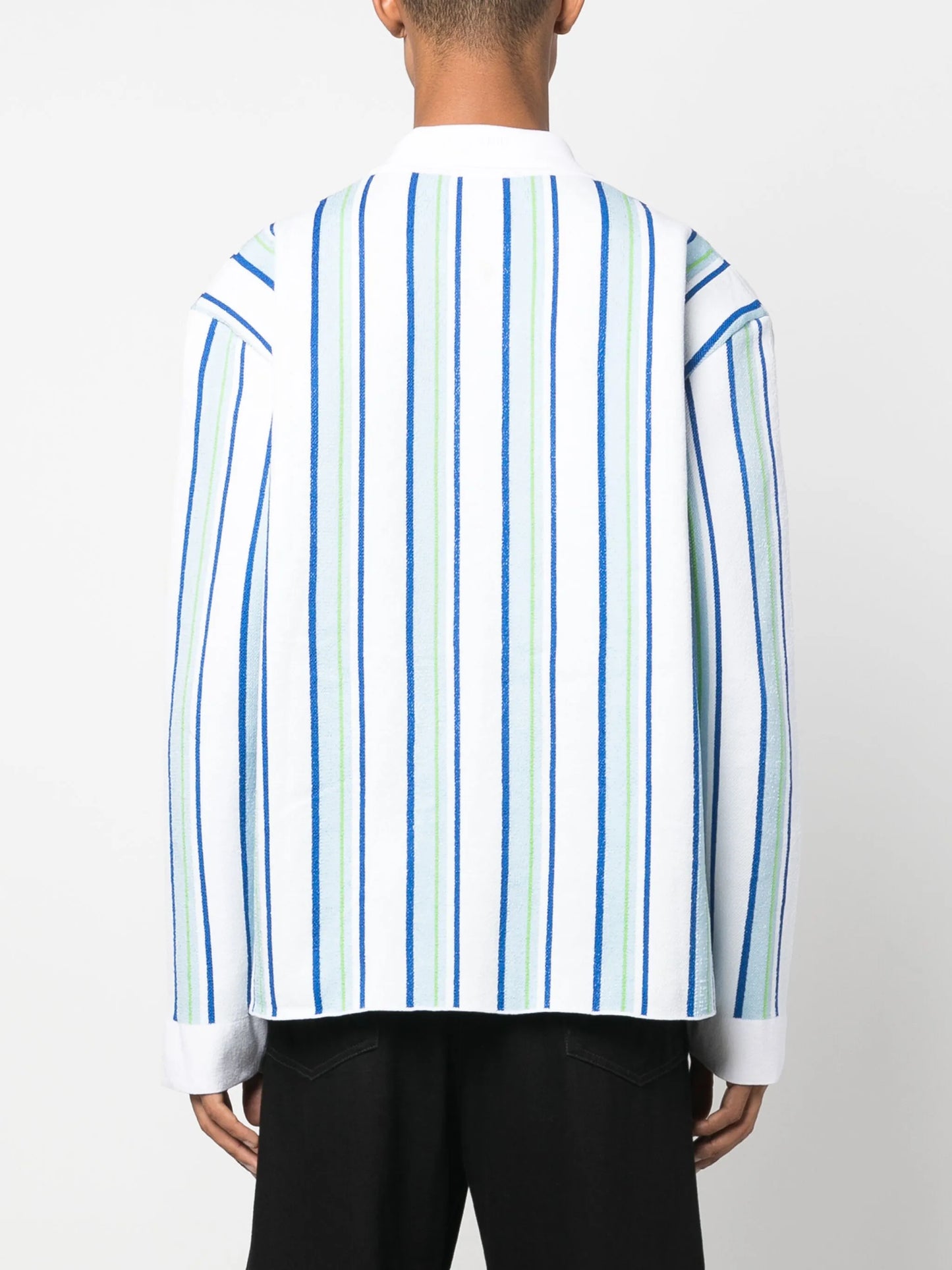 La Chemise Maille striped polo shirt