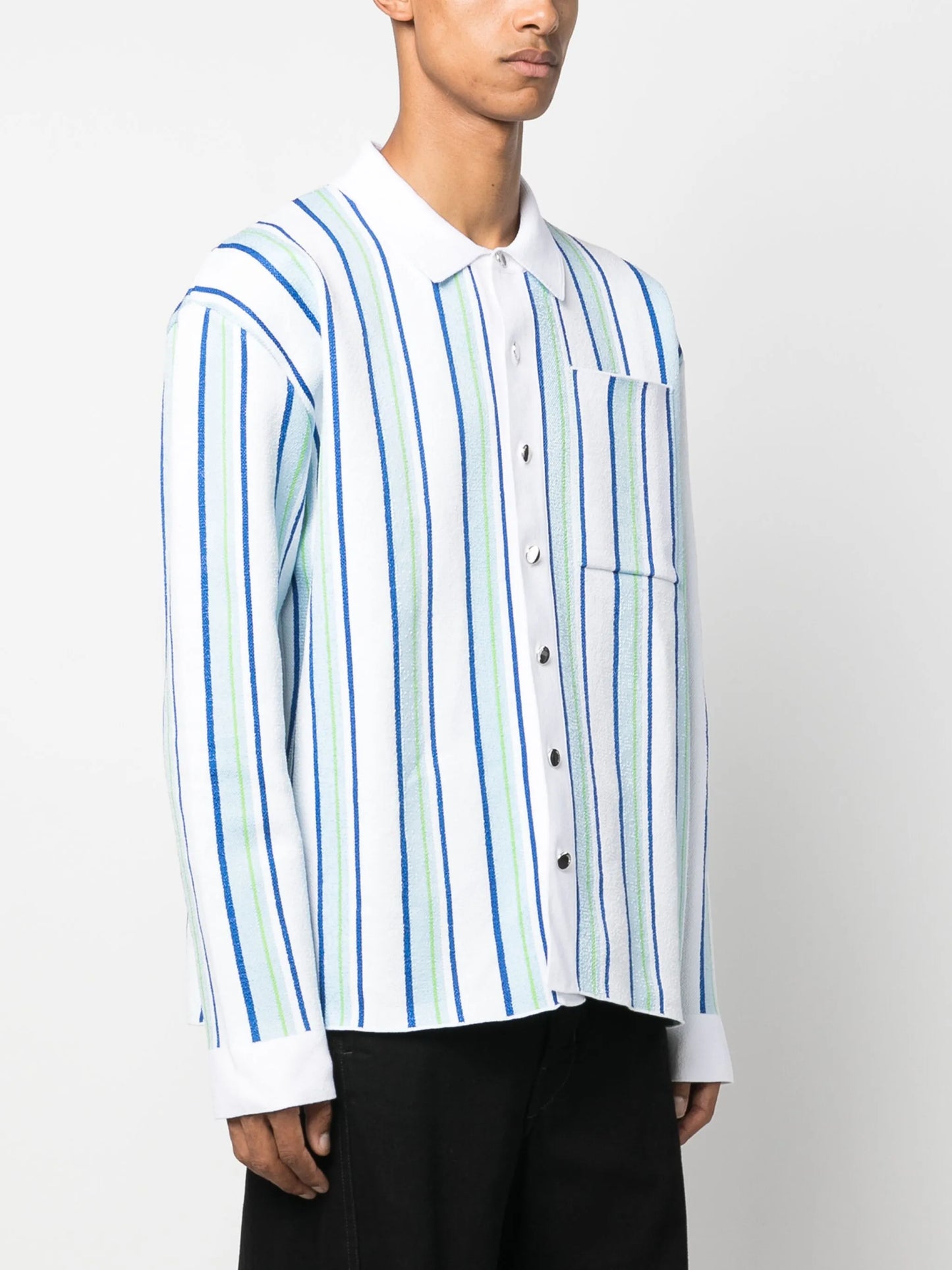 La Chemise Maille striped polo shirt