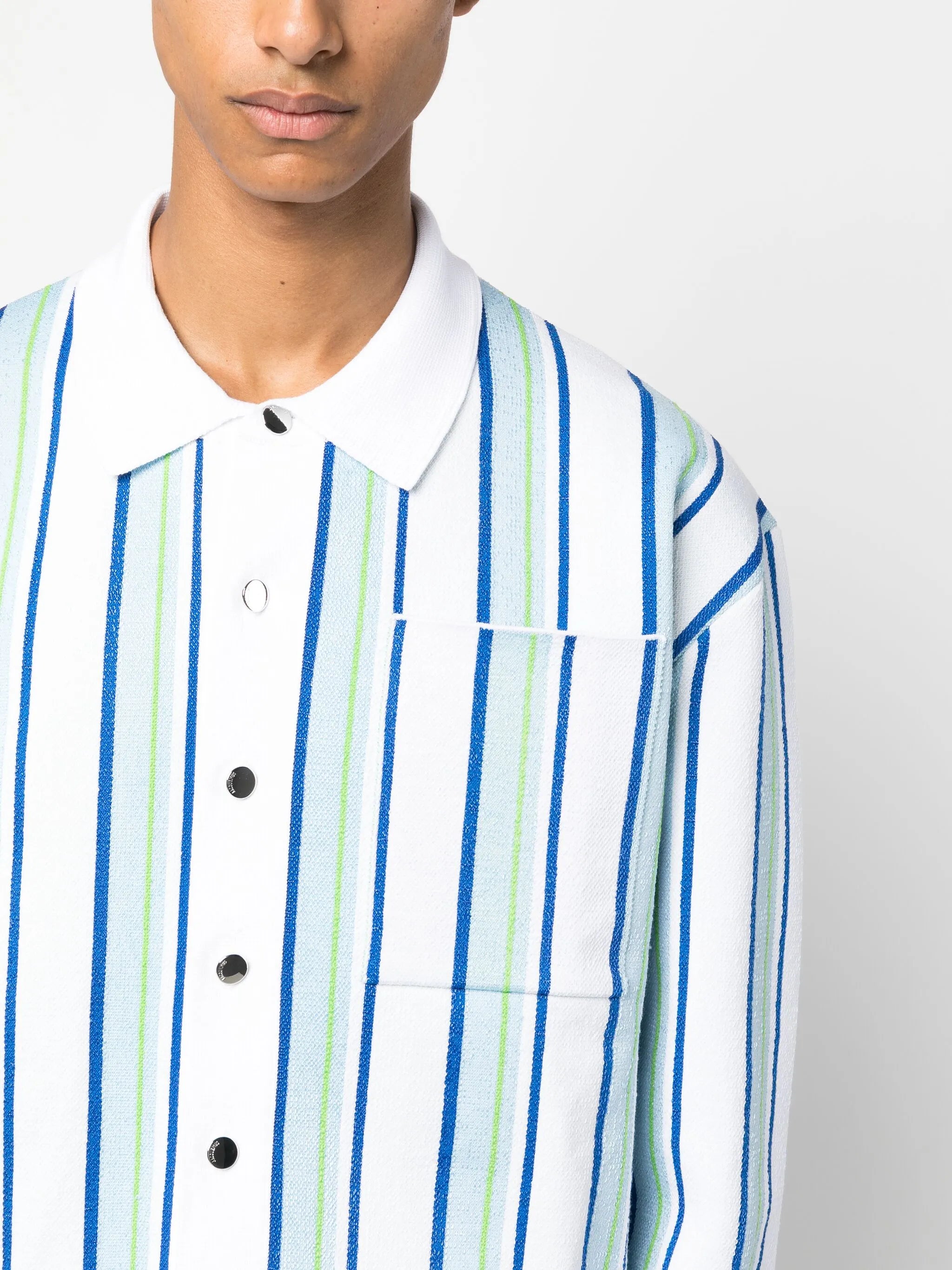 La Chemise Maille striped polo shirt