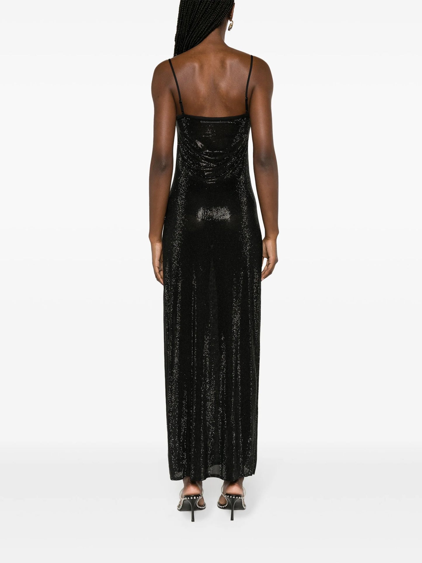 Hotfix beaded slip dress