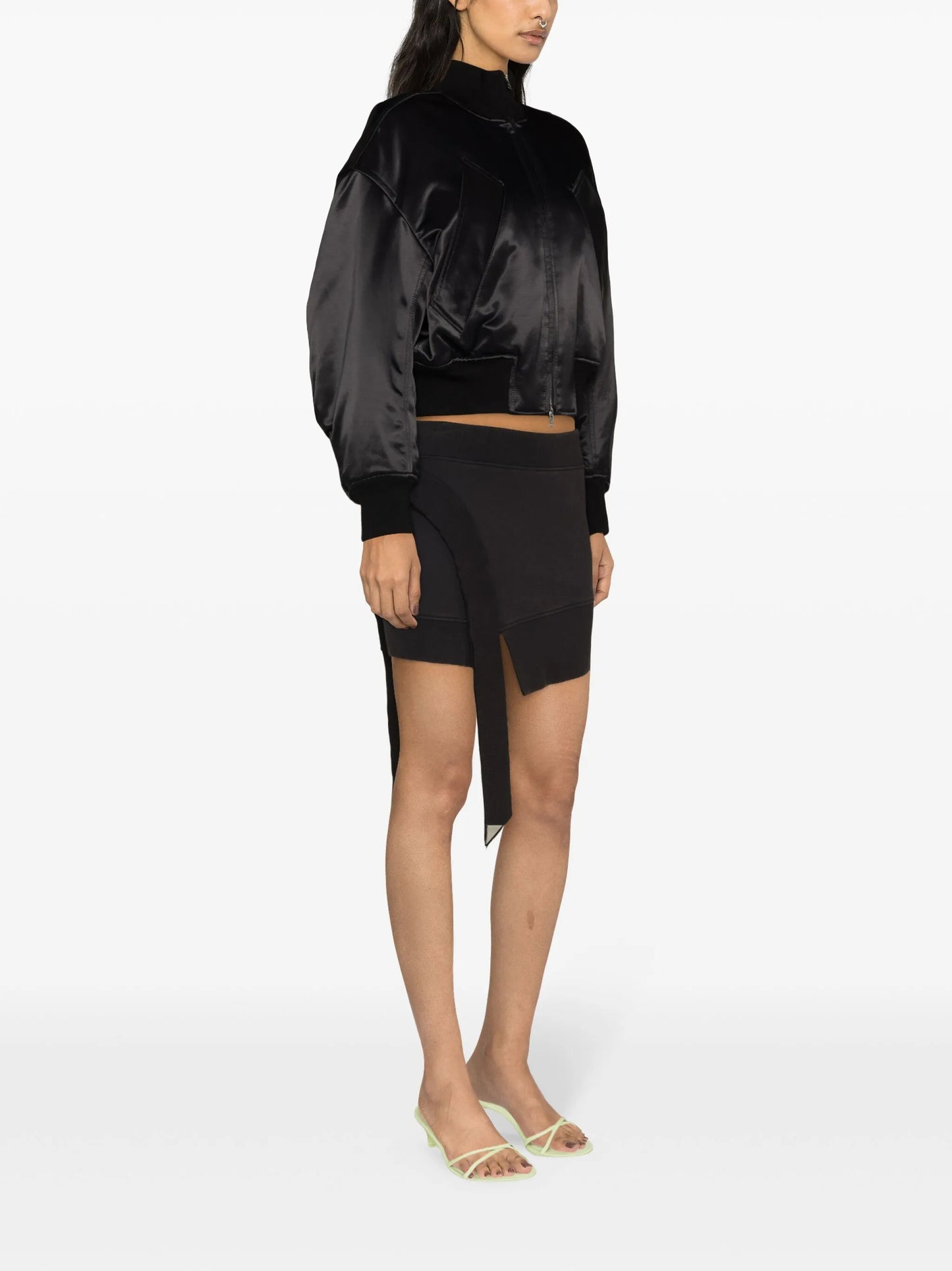 logo-tag padded bomber jacket