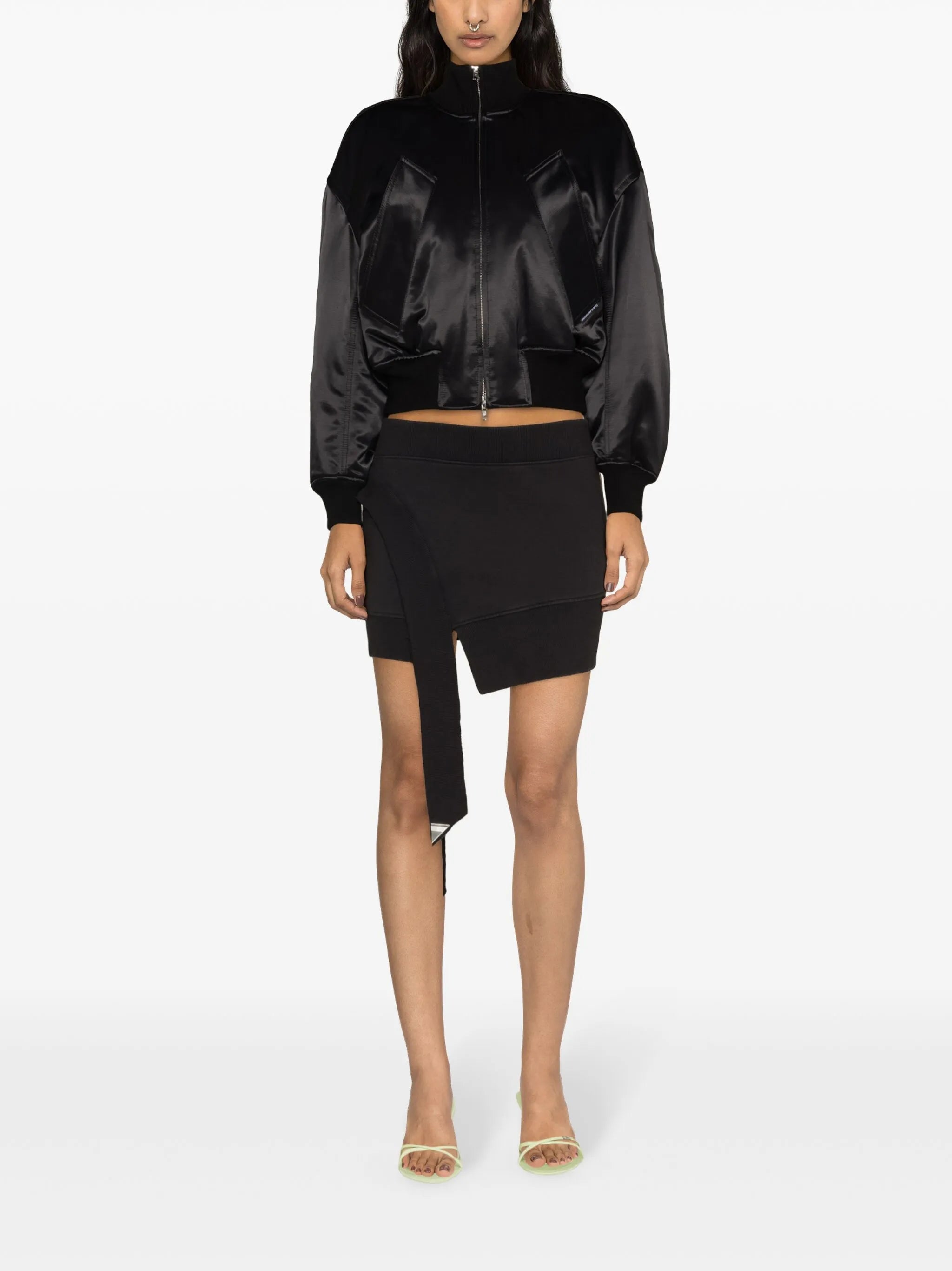 logo-tag padded bomber jacket