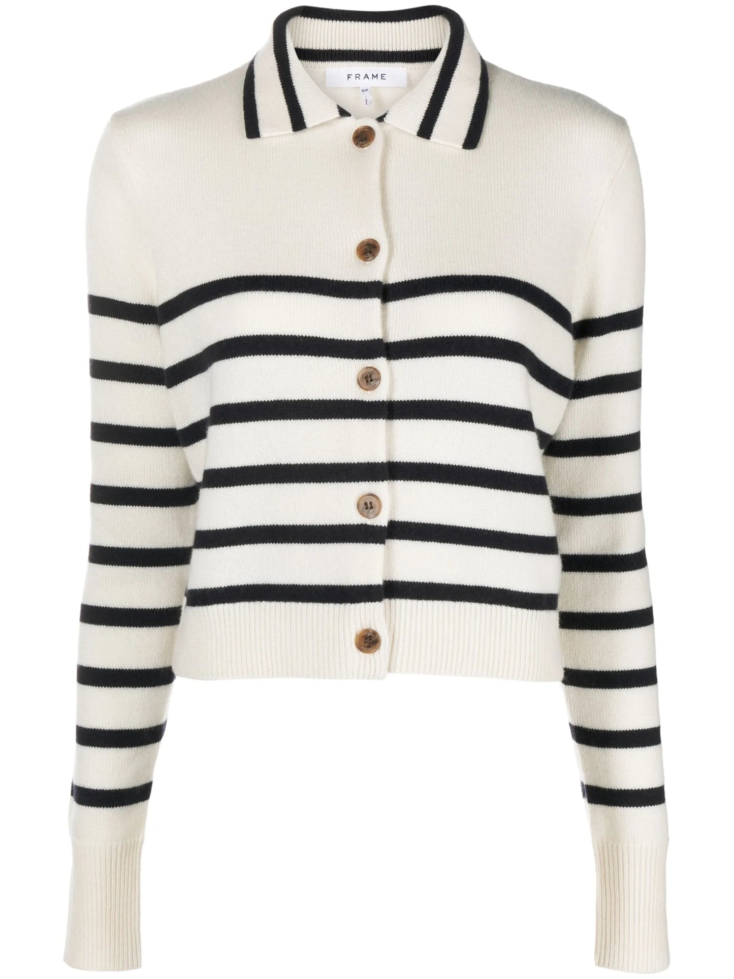 striped cashmere cardigan
