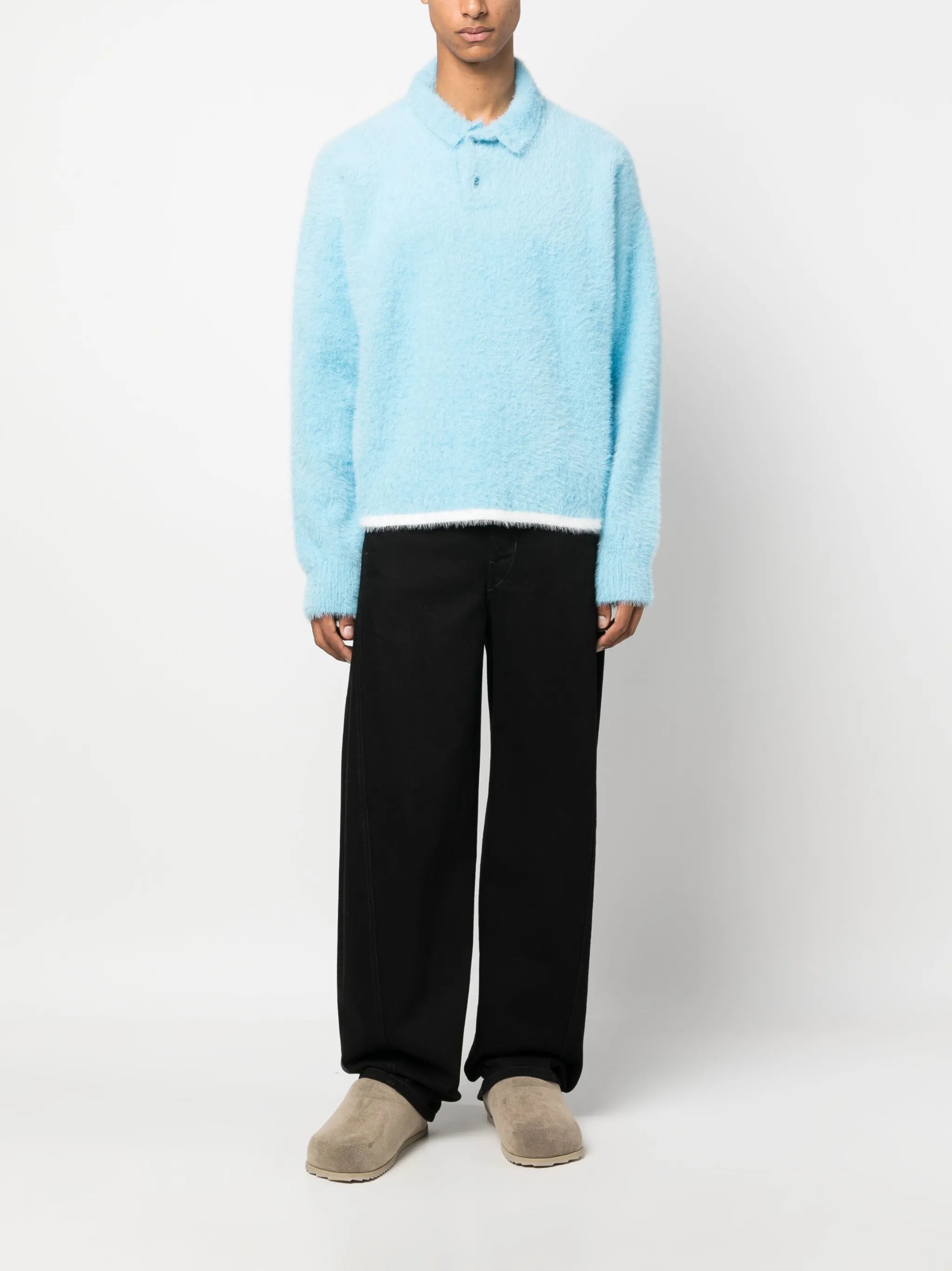 Le Polo Neve knitted polo jumper