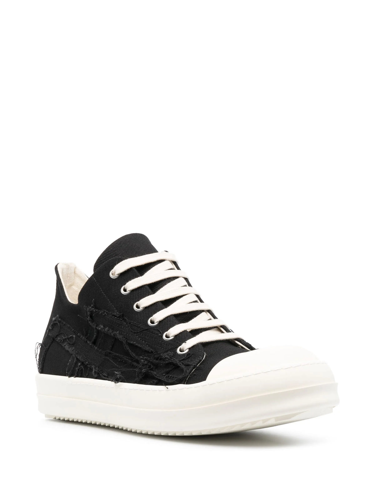 distressed-effect low-top sneakers