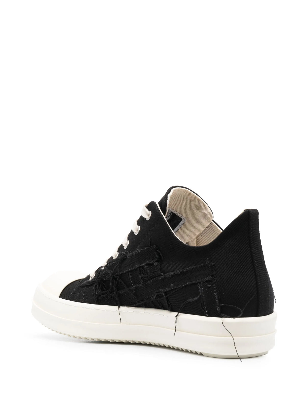 distressed-effect low-top sneakers