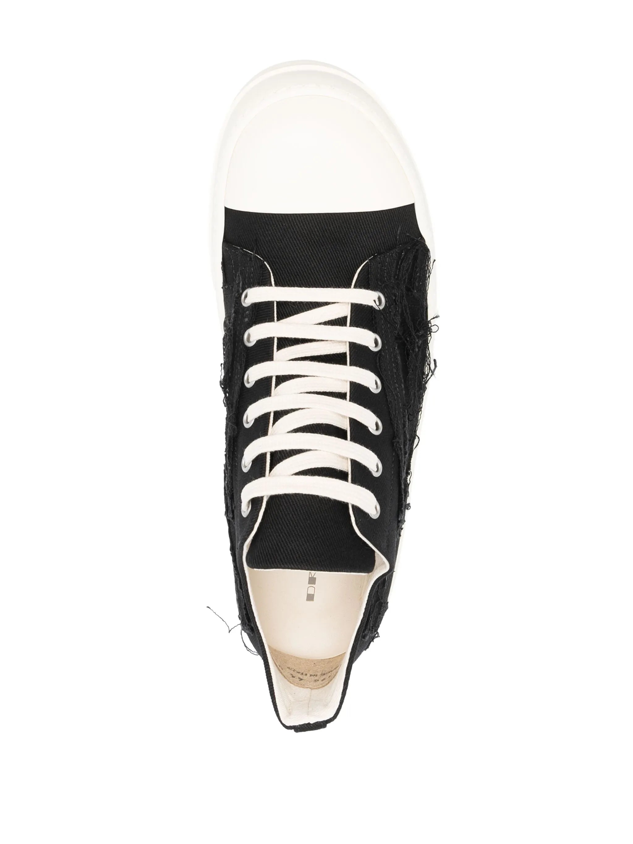 distressed-effect low-top sneakers