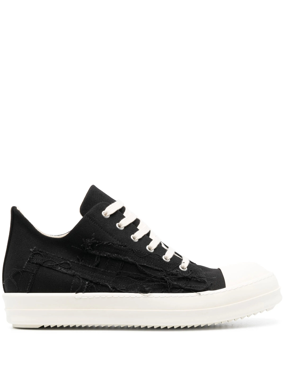 distressed-effect low-top sneakers
