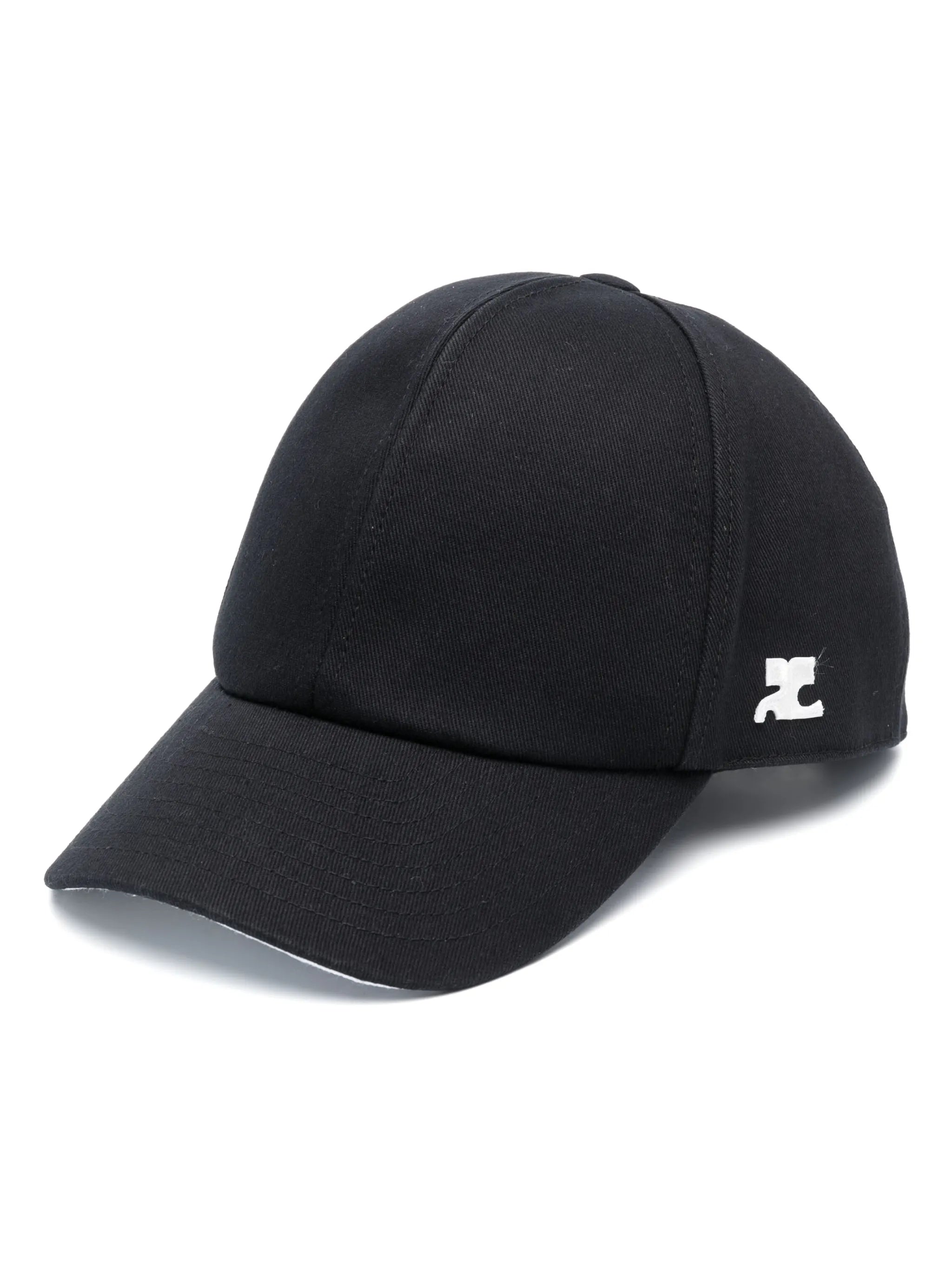 logo-embroidered cotton cap