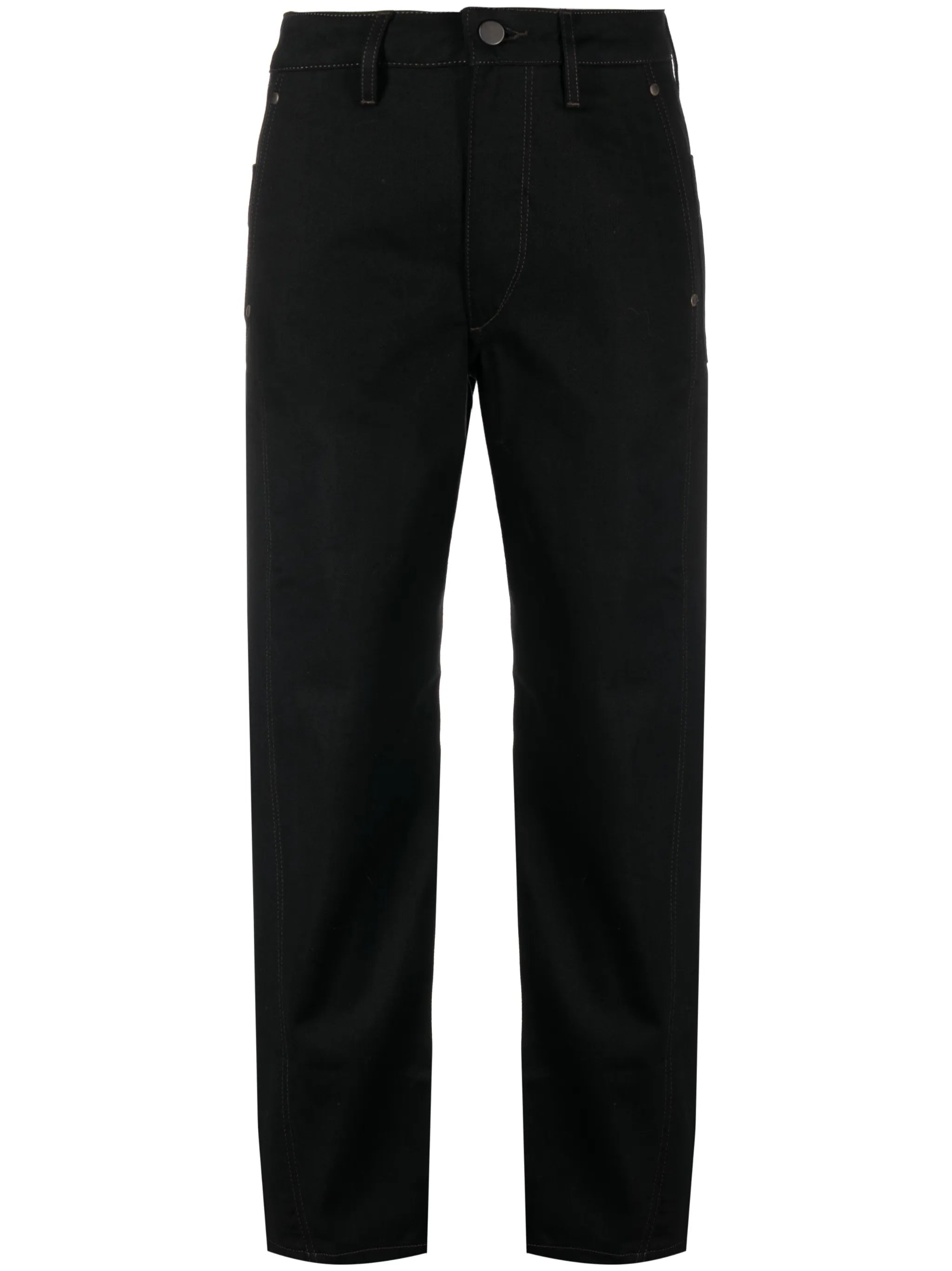 Twisted cropped jeans