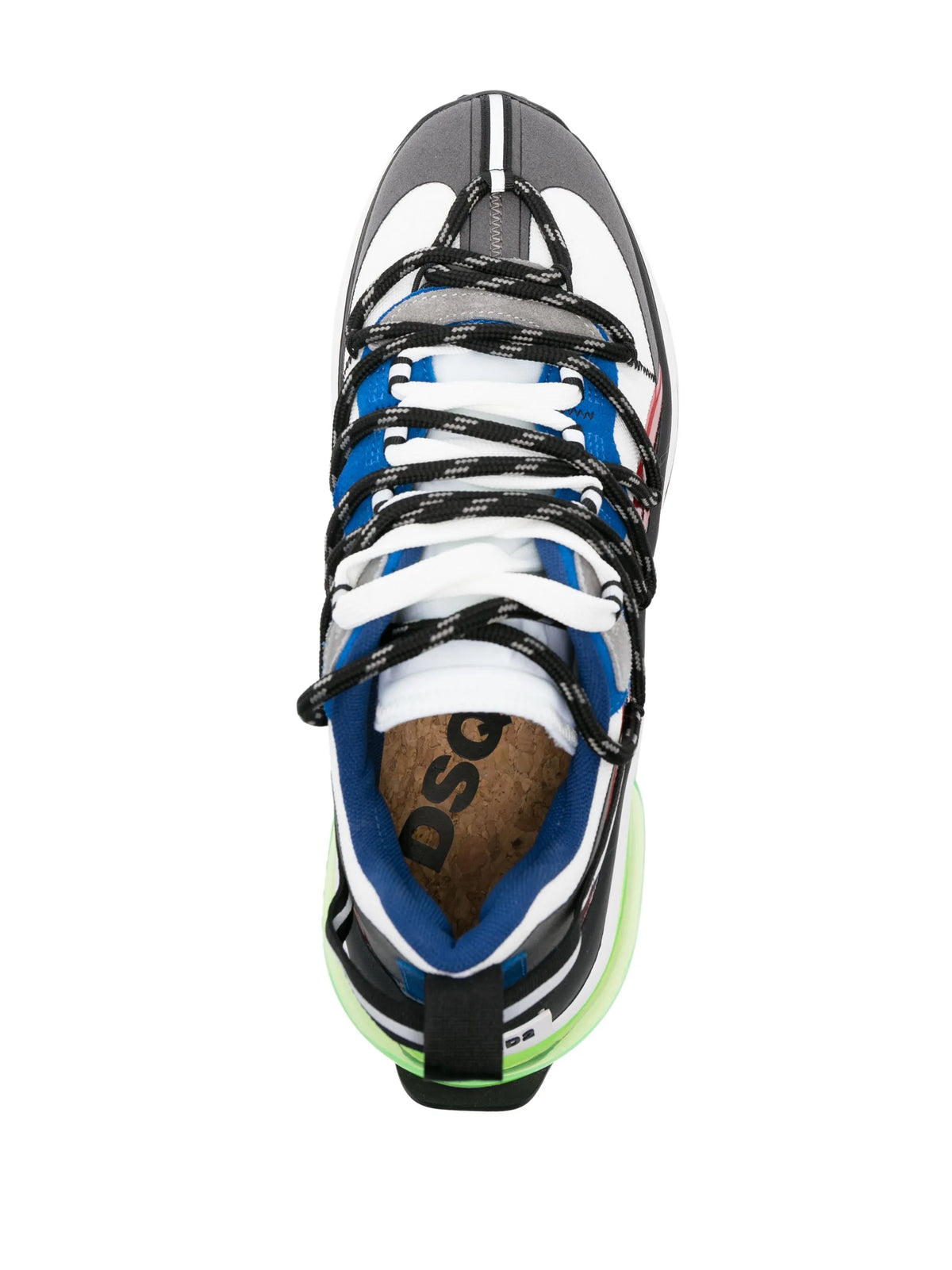 Bubble leather sneakers