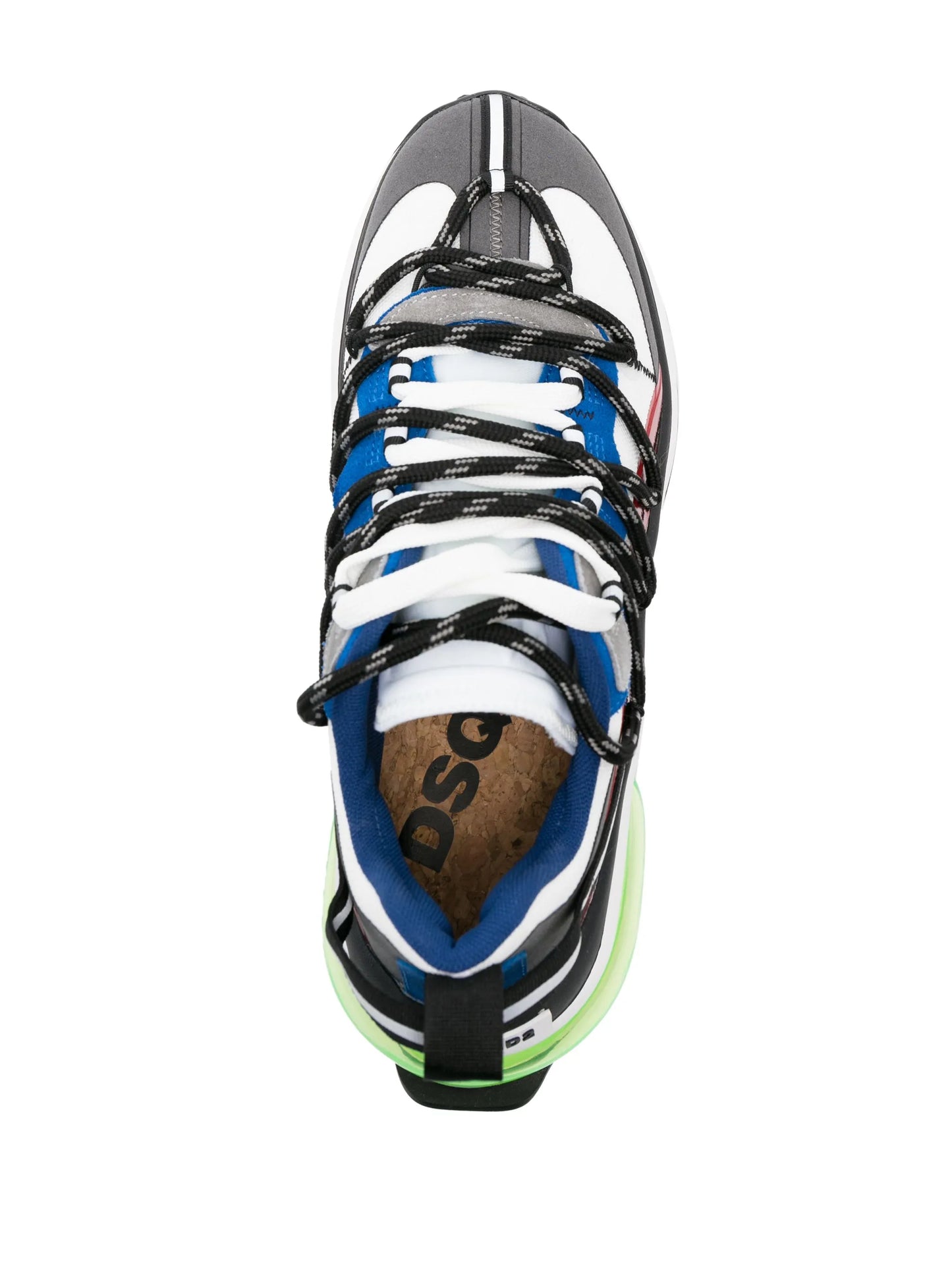 Bubble leather sneakers
