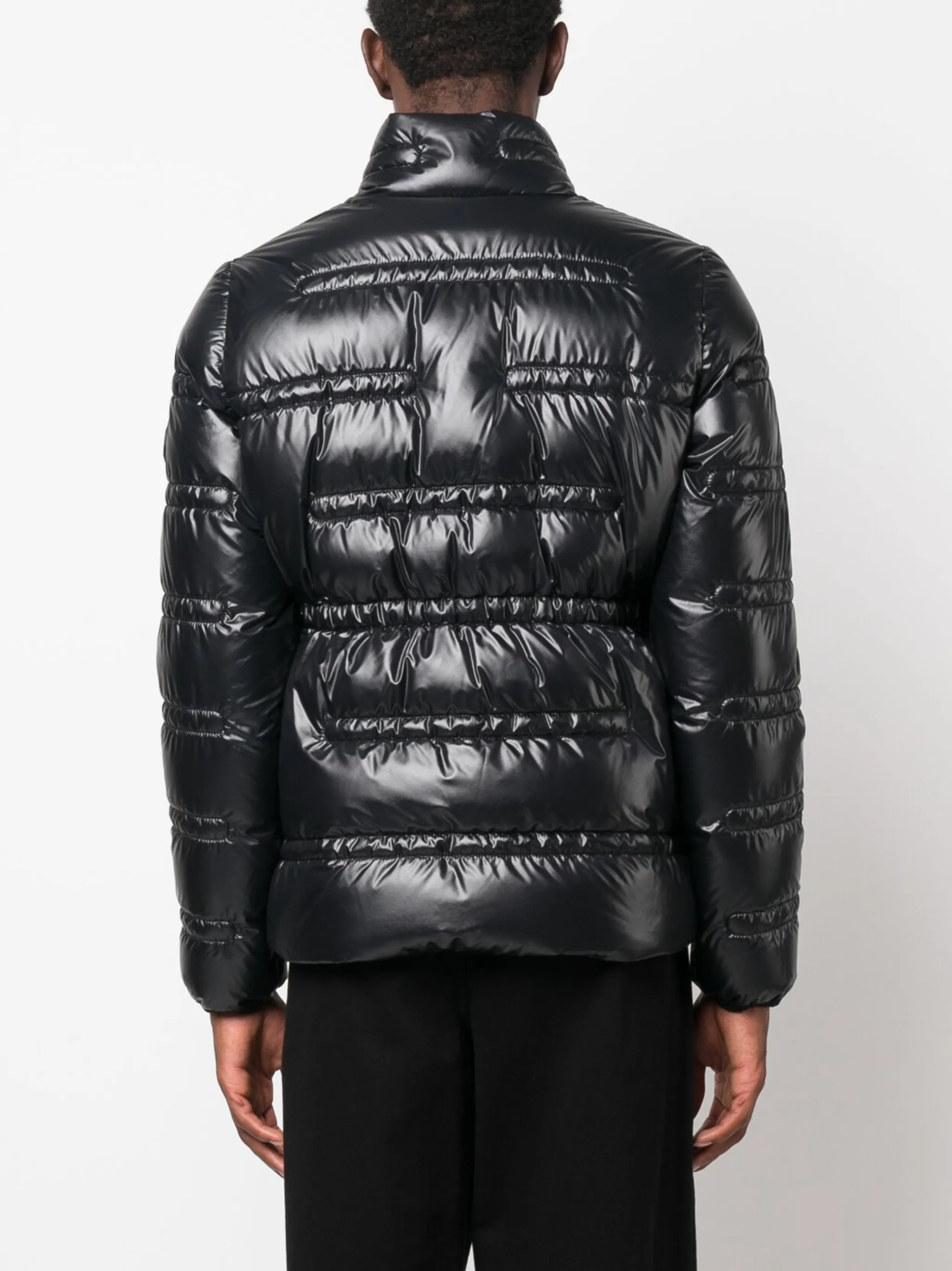 logo-print padded jacket