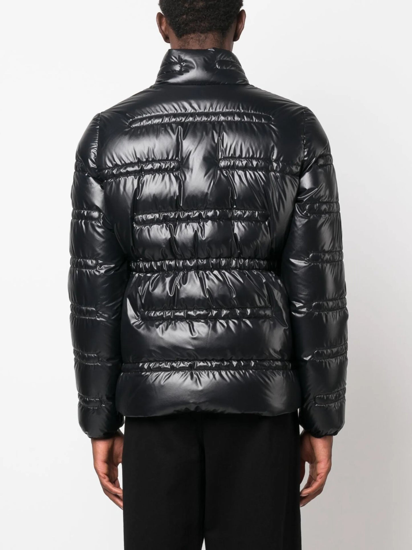 logo-print padded jacket