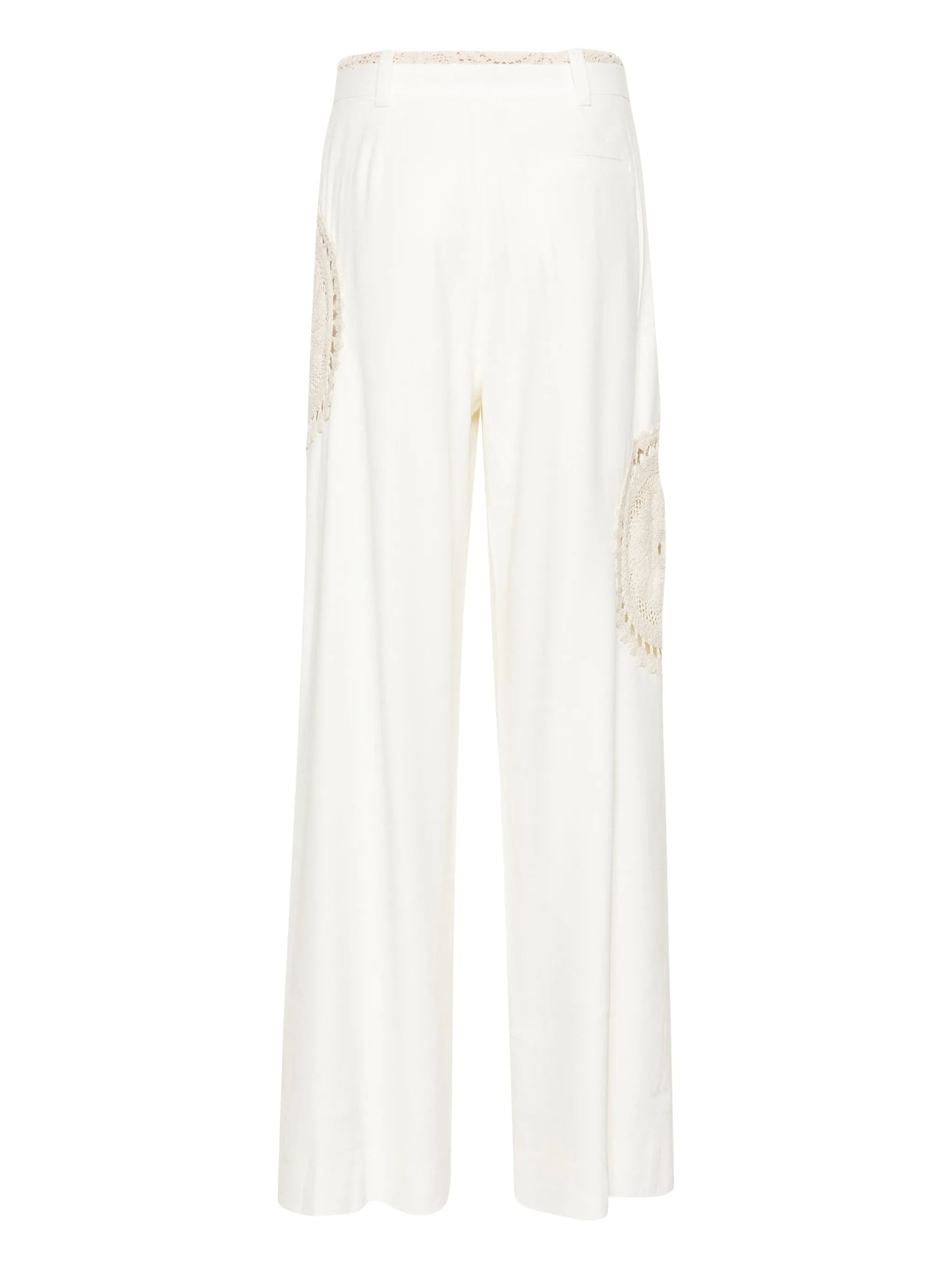 Atacama crochet-panels palazzo pants
