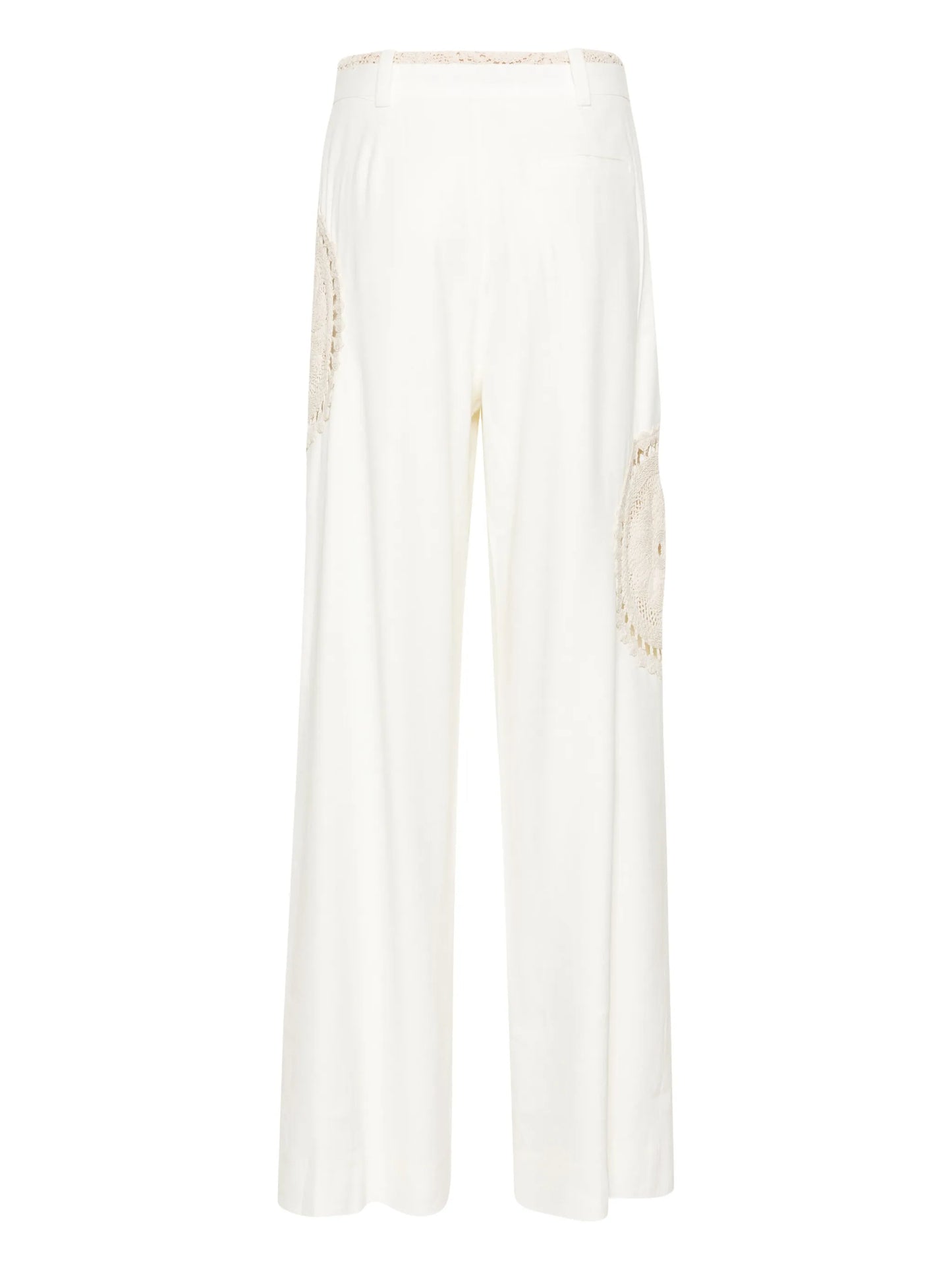 Atacama crochet-panels palazzo pants