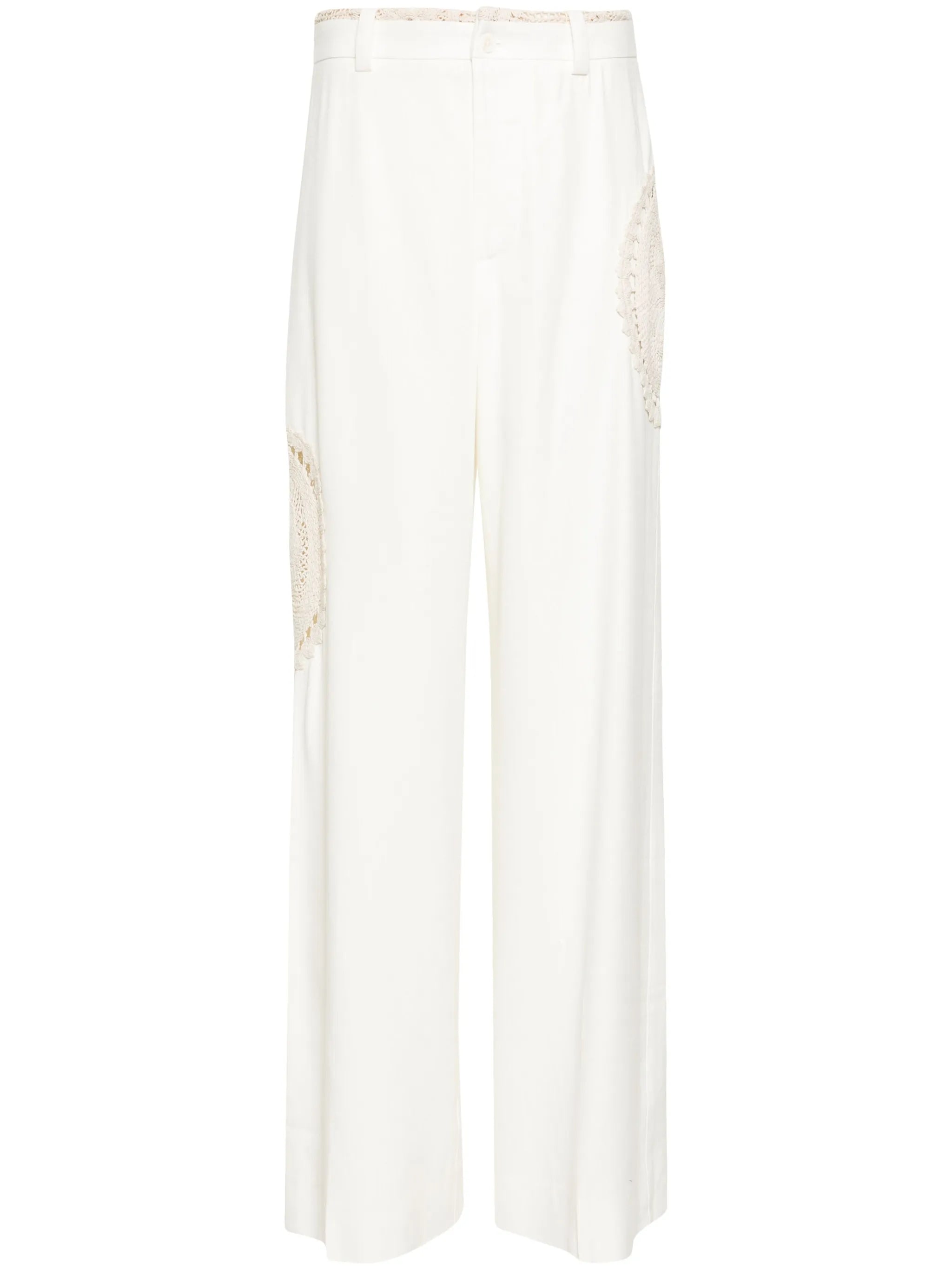 Atacama crochet-panels palazzo pants