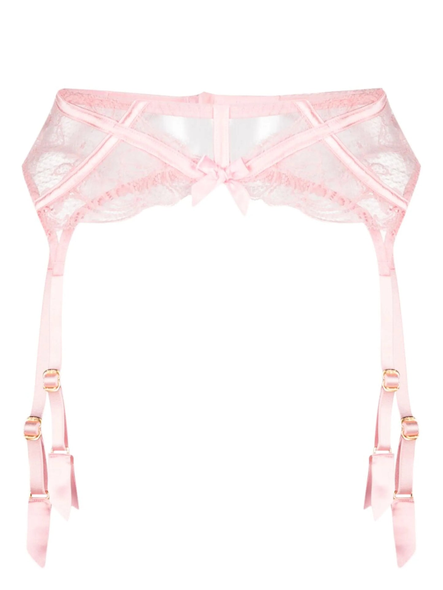 Rozlyn sheer-lace waist suspender