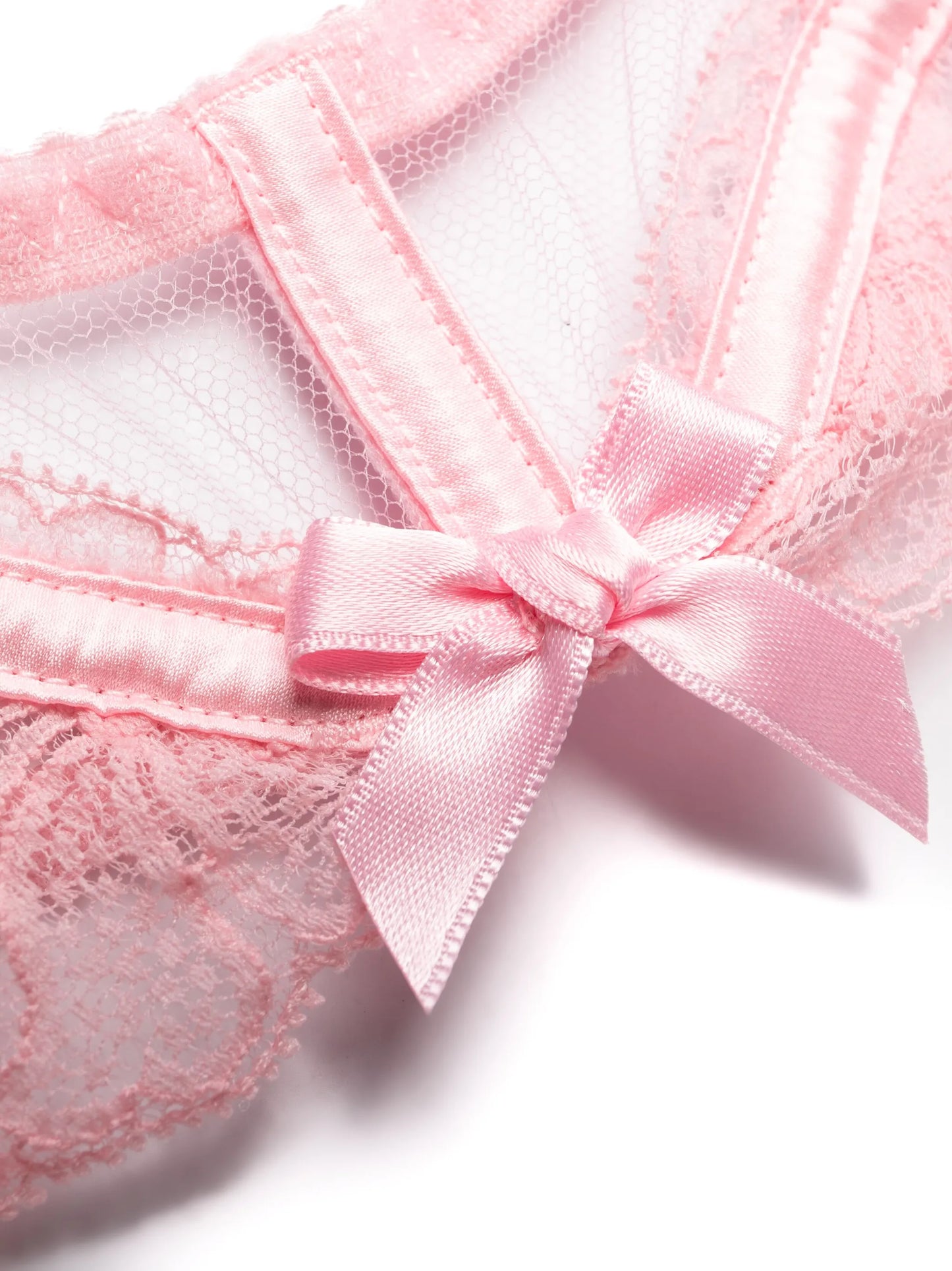 Rozlyn sheer-lace waist suspender