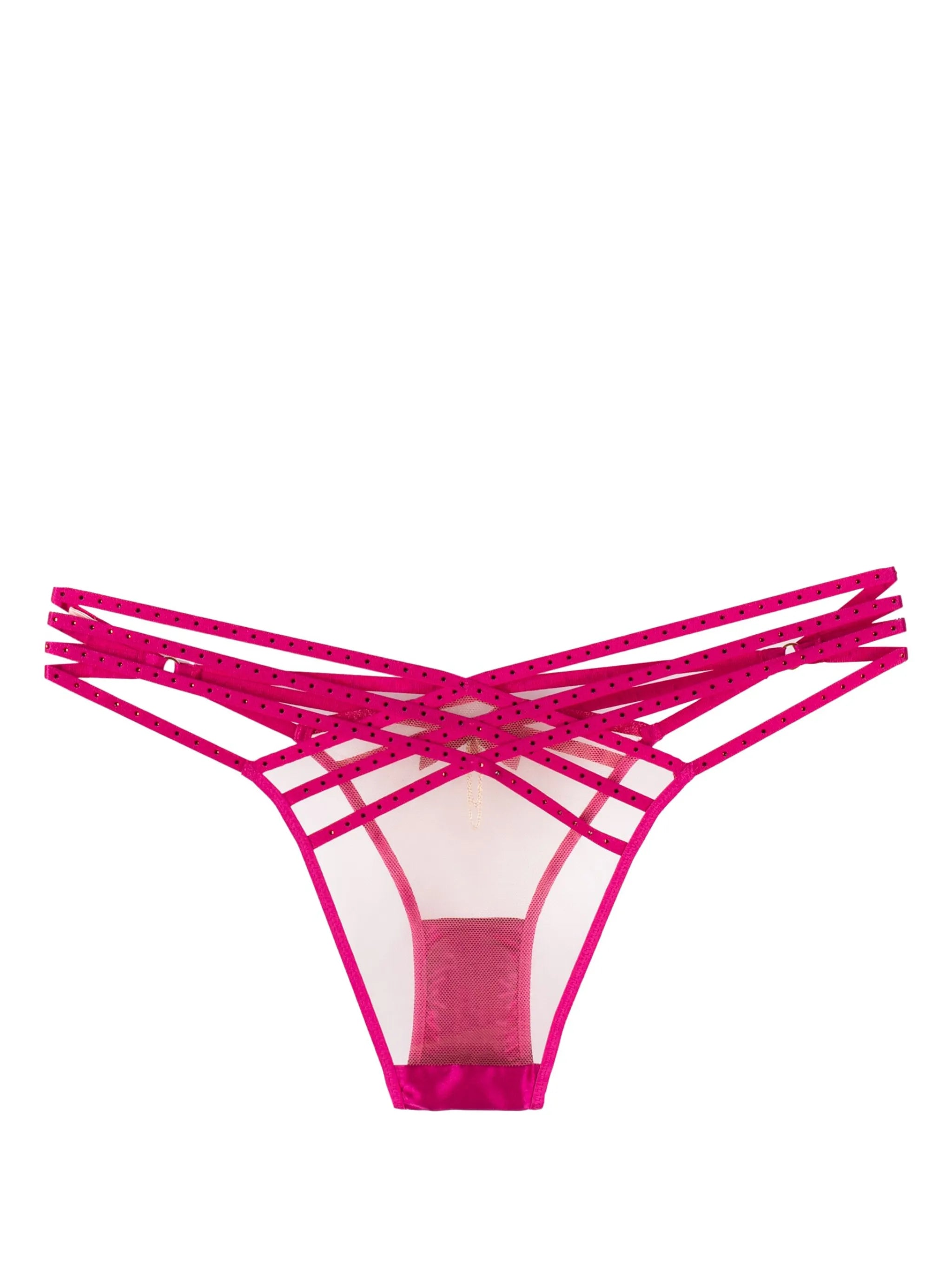 Rubi crystal-embellished sheer brief