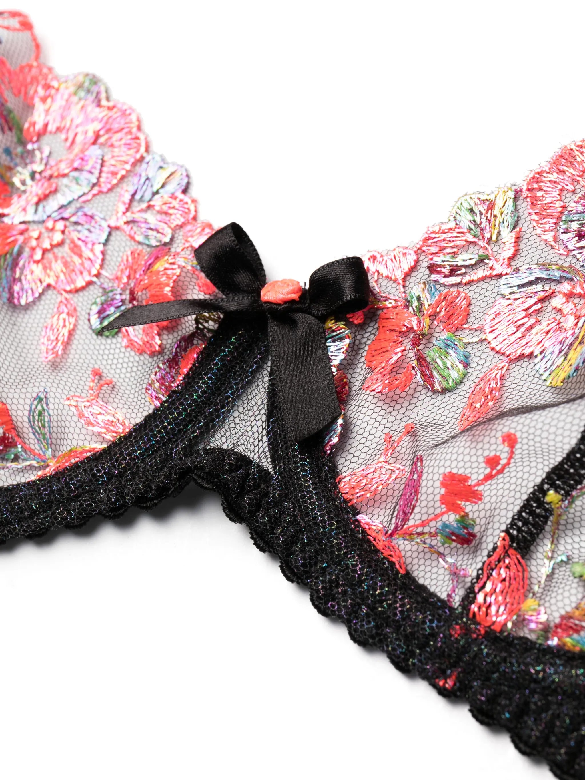 Lexx floral-embroidered underwire bra