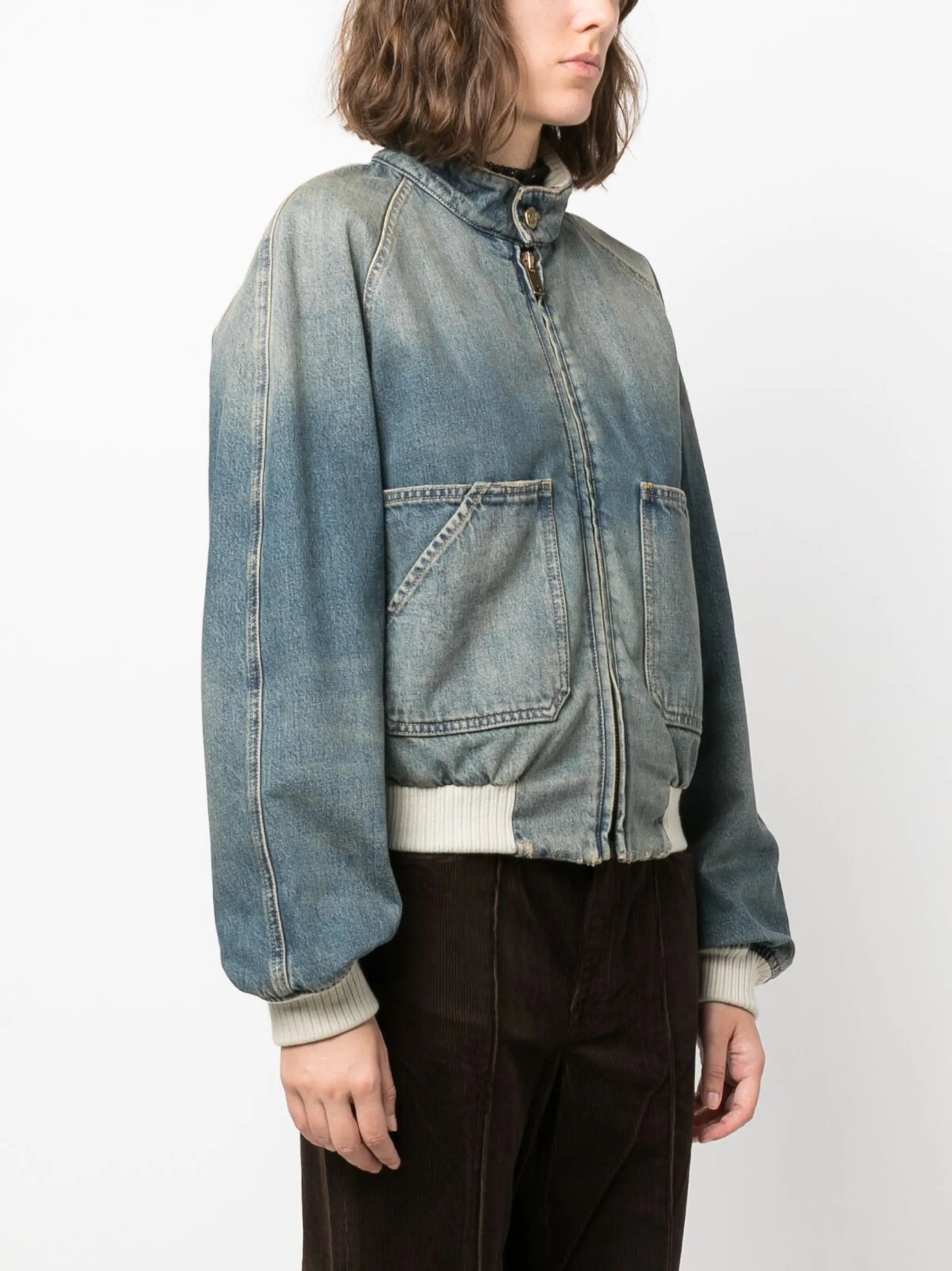 denim bomber jacket
