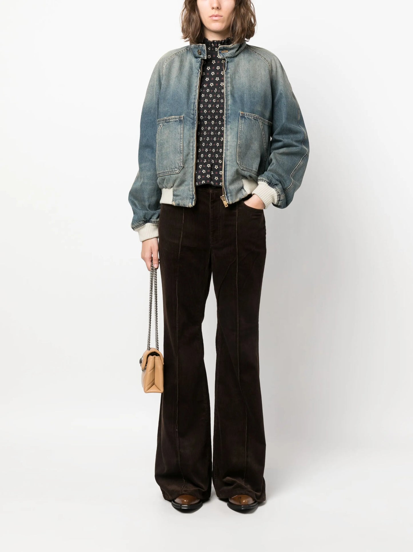 denim bomber jacket